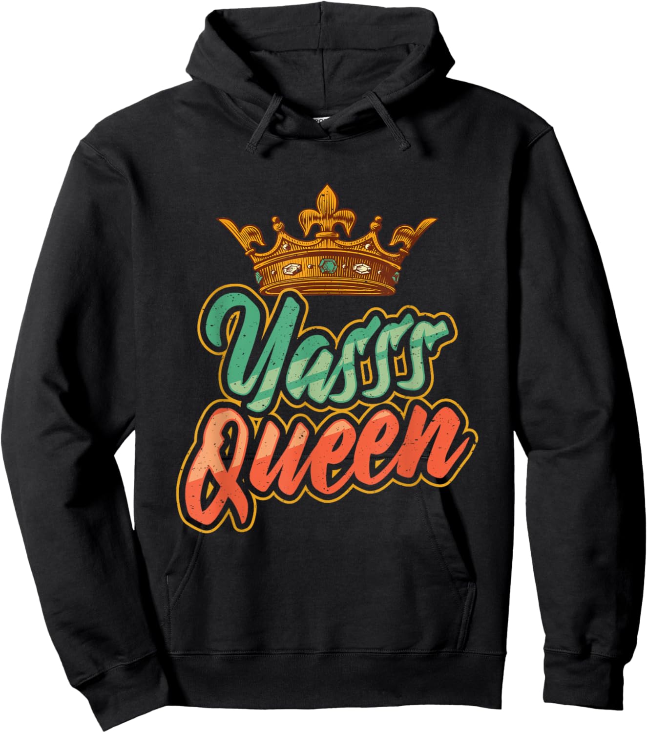 Yes Queen Yasss Queen Kween Hoodie - Hoodie | Black