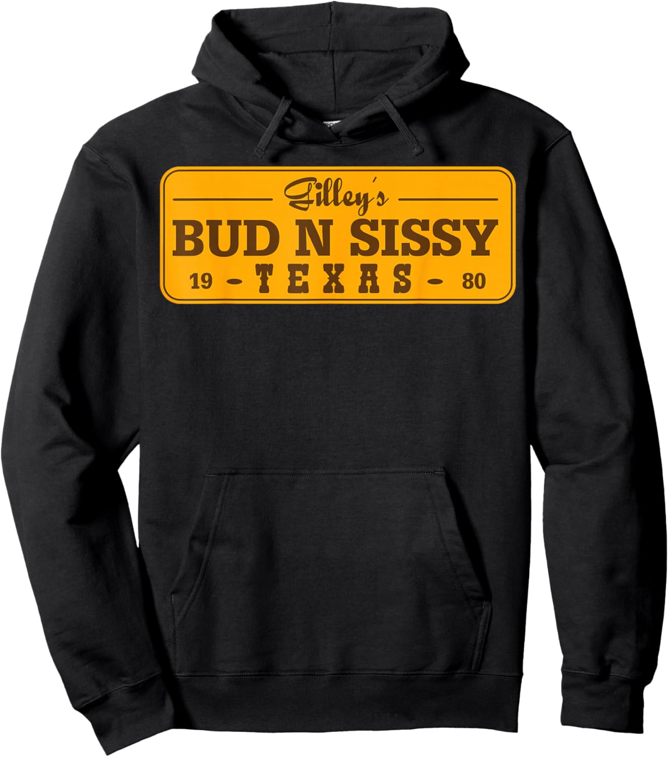 Country Love Gilley's Bud N Sissy Texas Cowboy Gift Hoodie - Hoodie | Black