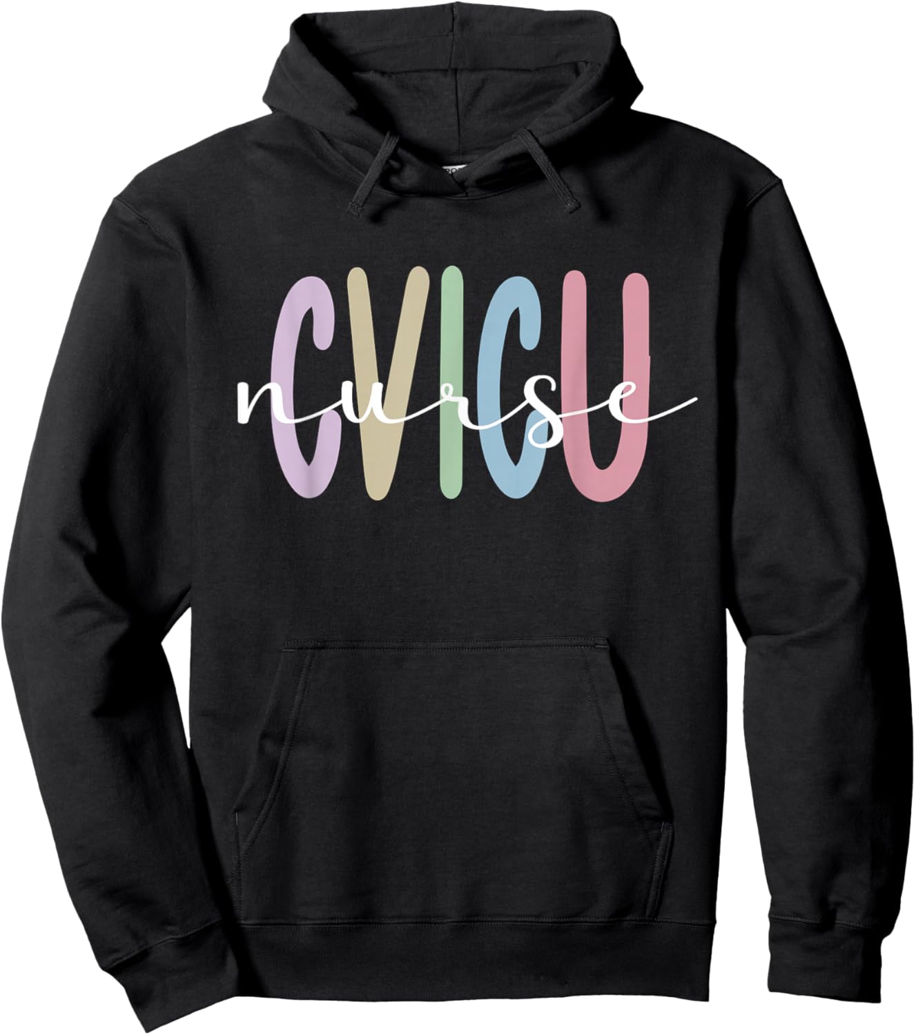 CVICU Nurse Cardiovascular Intensive Care Unit Hoodie - Hoodie | Black