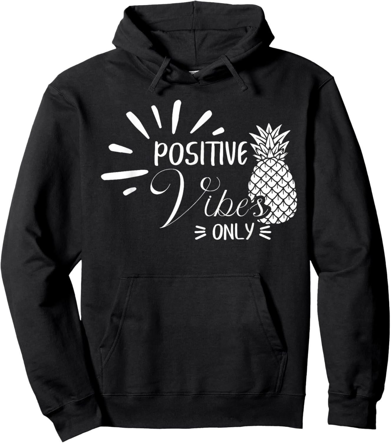 IVF Positive Vibe Only Pineapple Transfer Day Infertility Hoodie - Hoodie | Black