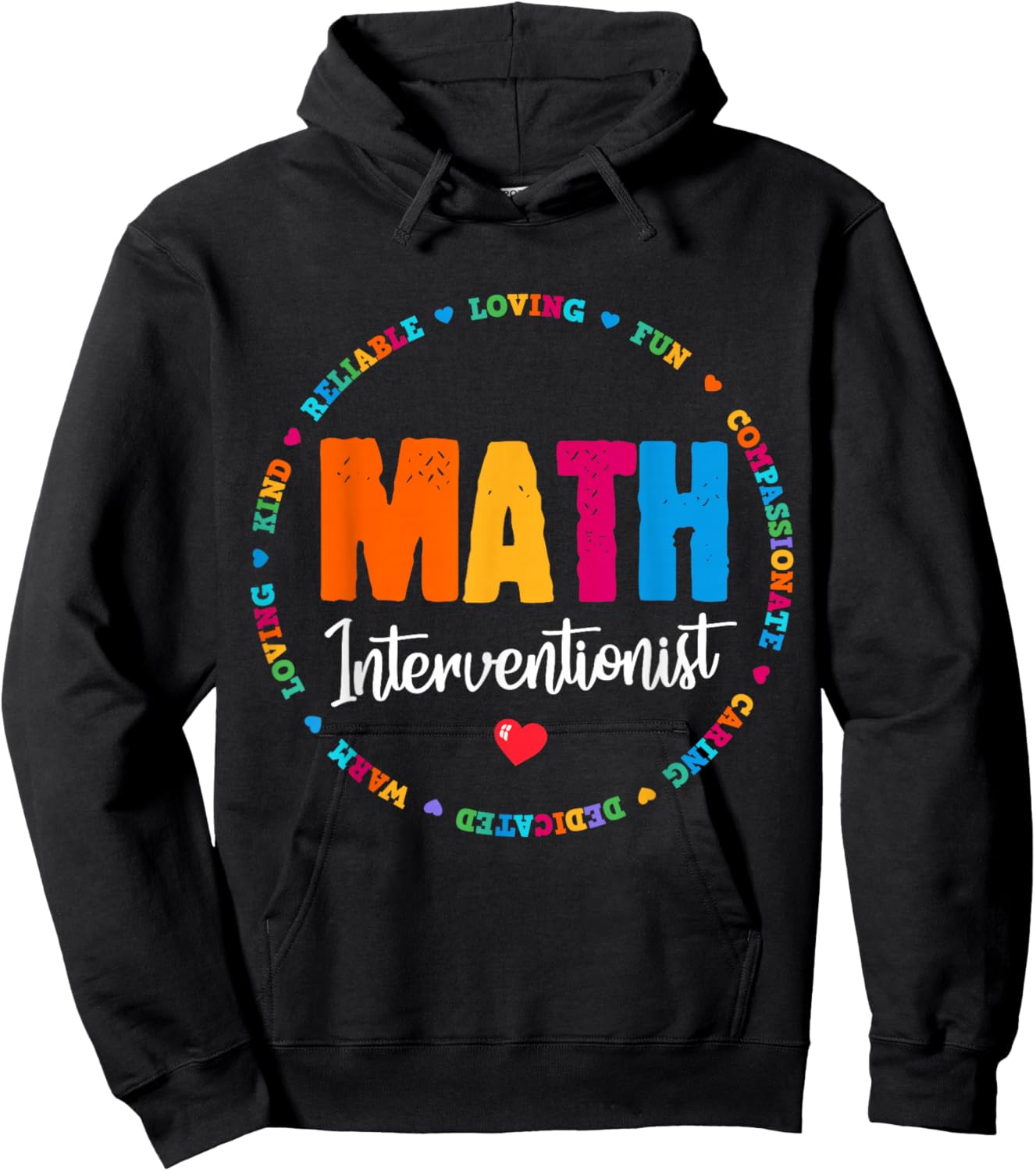 Math Interventionist Teacher Coach Squad Mathematics STEM Hoodie - Hoodie | Black