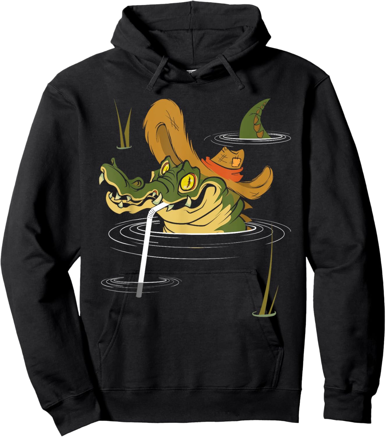 Swamp Water - Alligator Gator Crocodile Zoo Animal Lover Hoodie - Hoodie | Black