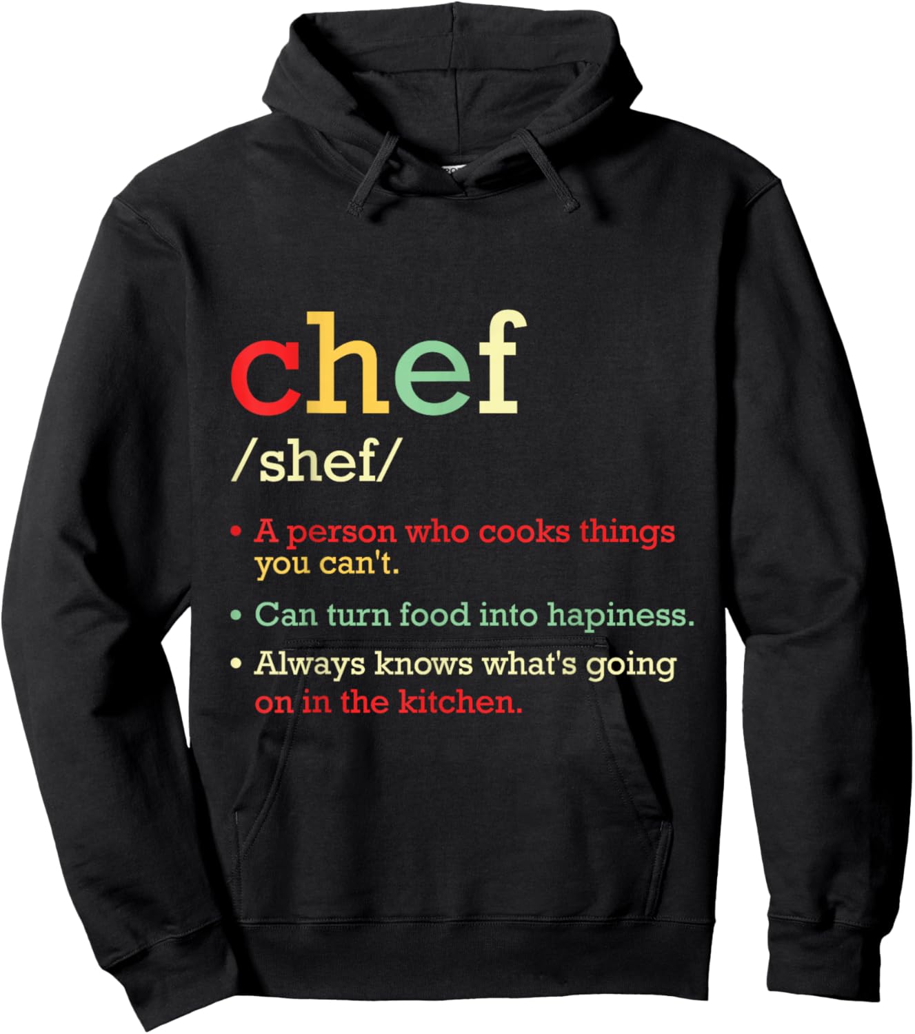 Men Women Chef Gift Cooking Expert Kitchen Chef Definition Cooking Lover Sous Culinary Gangster Hoodie - Hoodie | Black