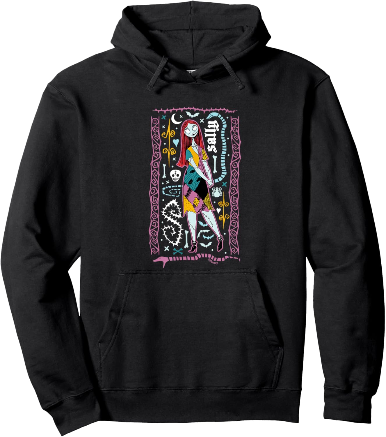 The Nightmare Before Christmas - Sally Character Hoodie - Hoodie | Black