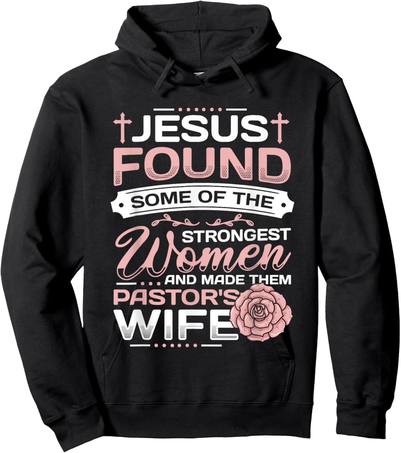 Pastor Wife Appreciation Church Christian Pastor Wife Hoodie - Hoodie | Black