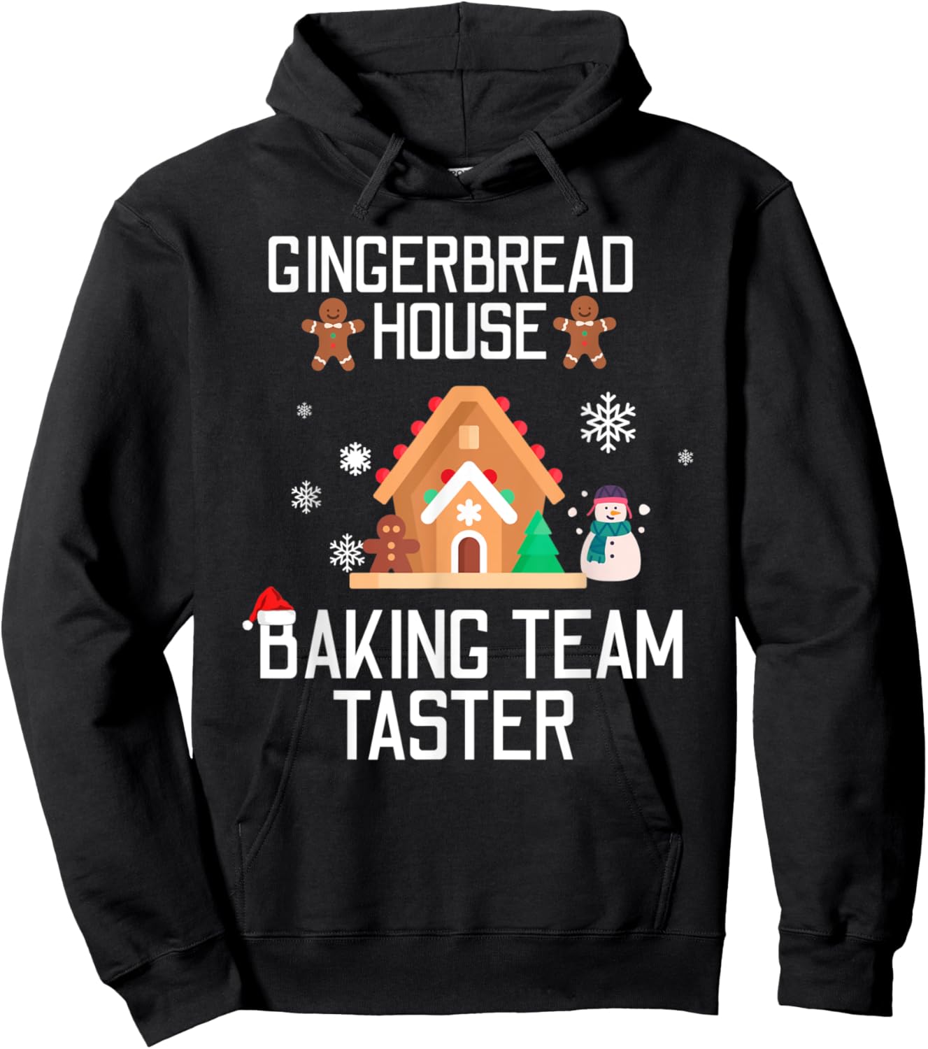 Gingerbread House Baking Team Taster Christmas Xmas Hoodie - Hoodie | Black