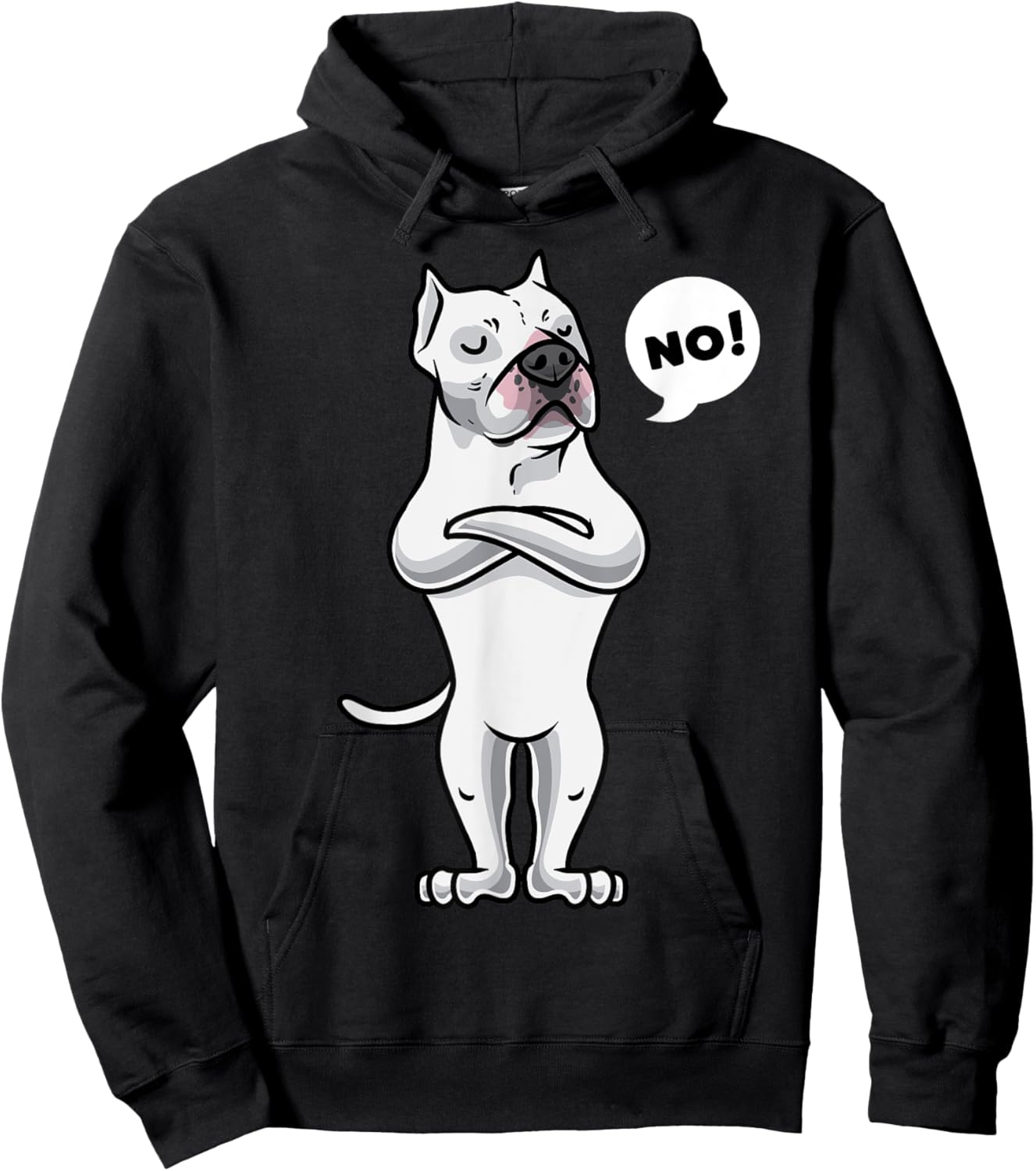 Stubborn Argentine Dogo Argentino Dog funny Women Girls Kids Hoodie - Hoodie | Black