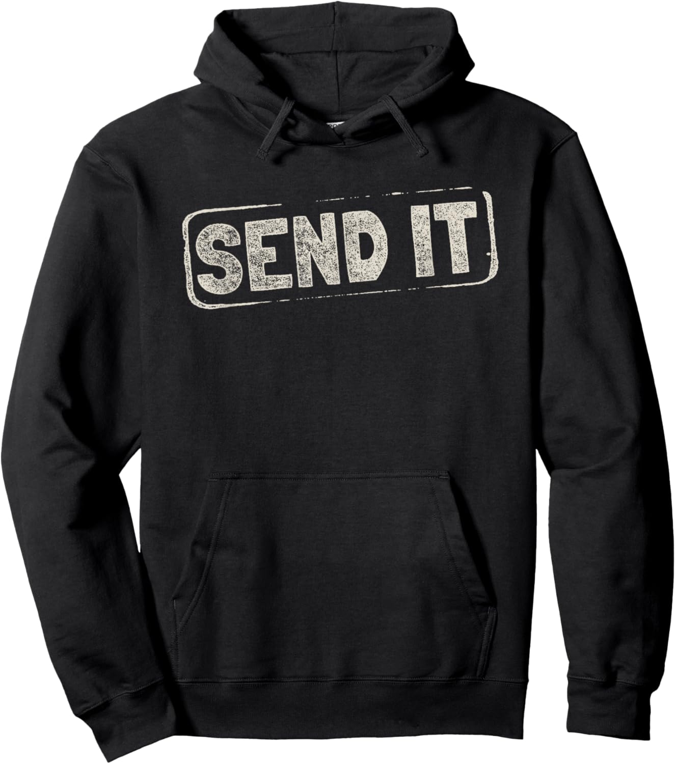 Send It Design For Whitewater Kayaking Hoodie - Hoodie | Black