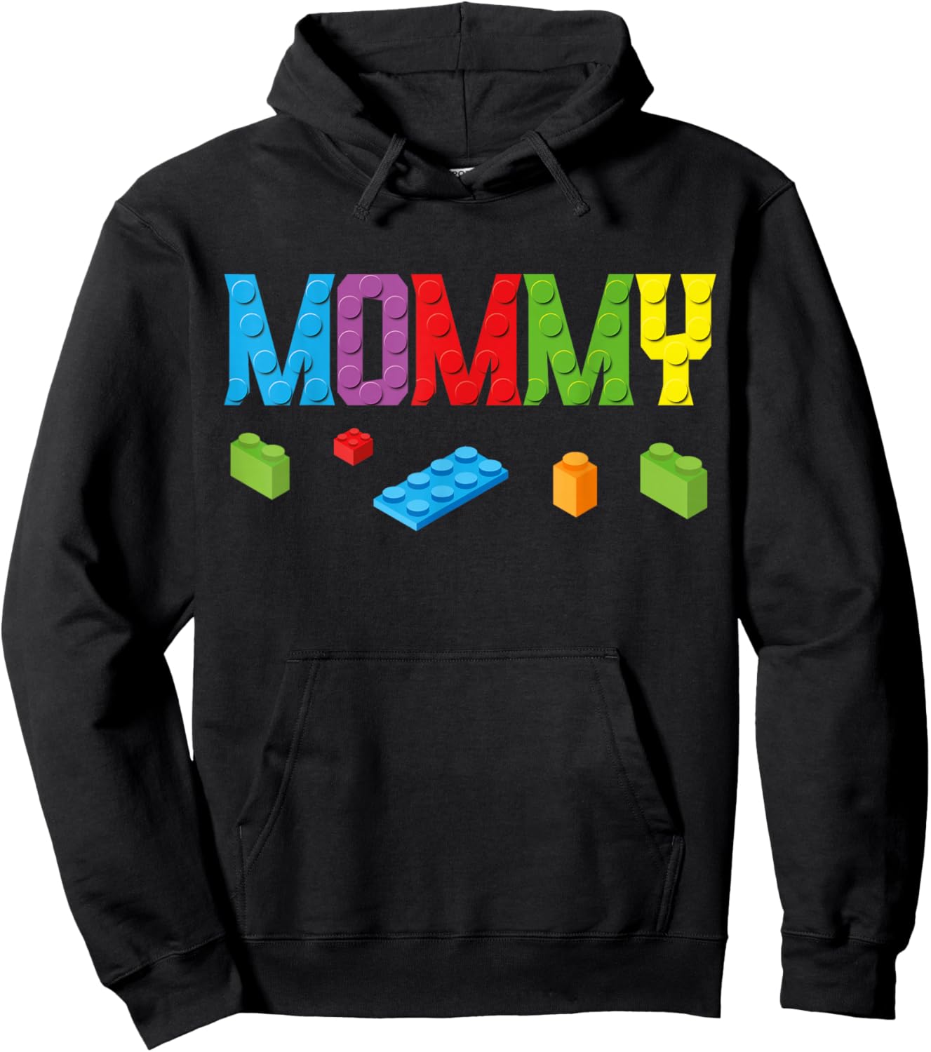 Mommy Master Builder Building Bricks Blocks Family Set Women Small Hoodie - Hoodie | Black