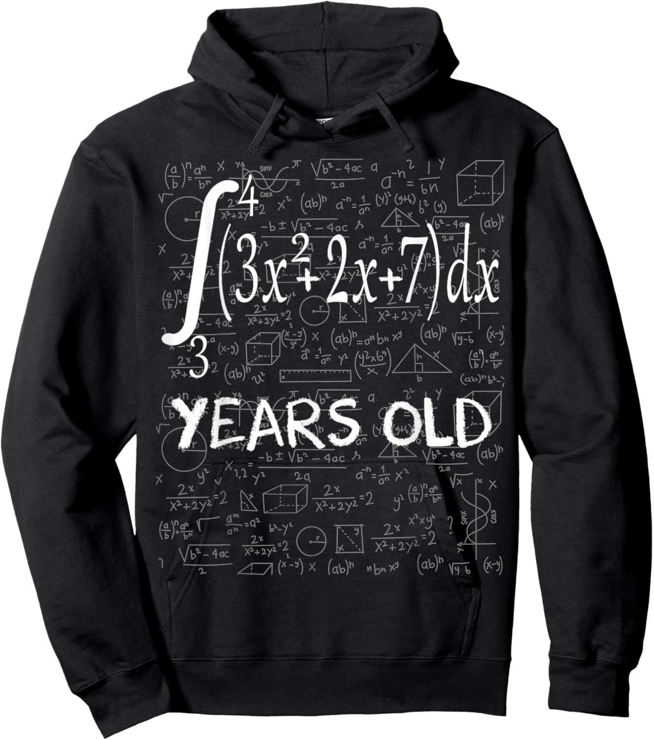 Funny math geek 51 years old 51st birthday integral calculus Hoodie - Hoodie | Black