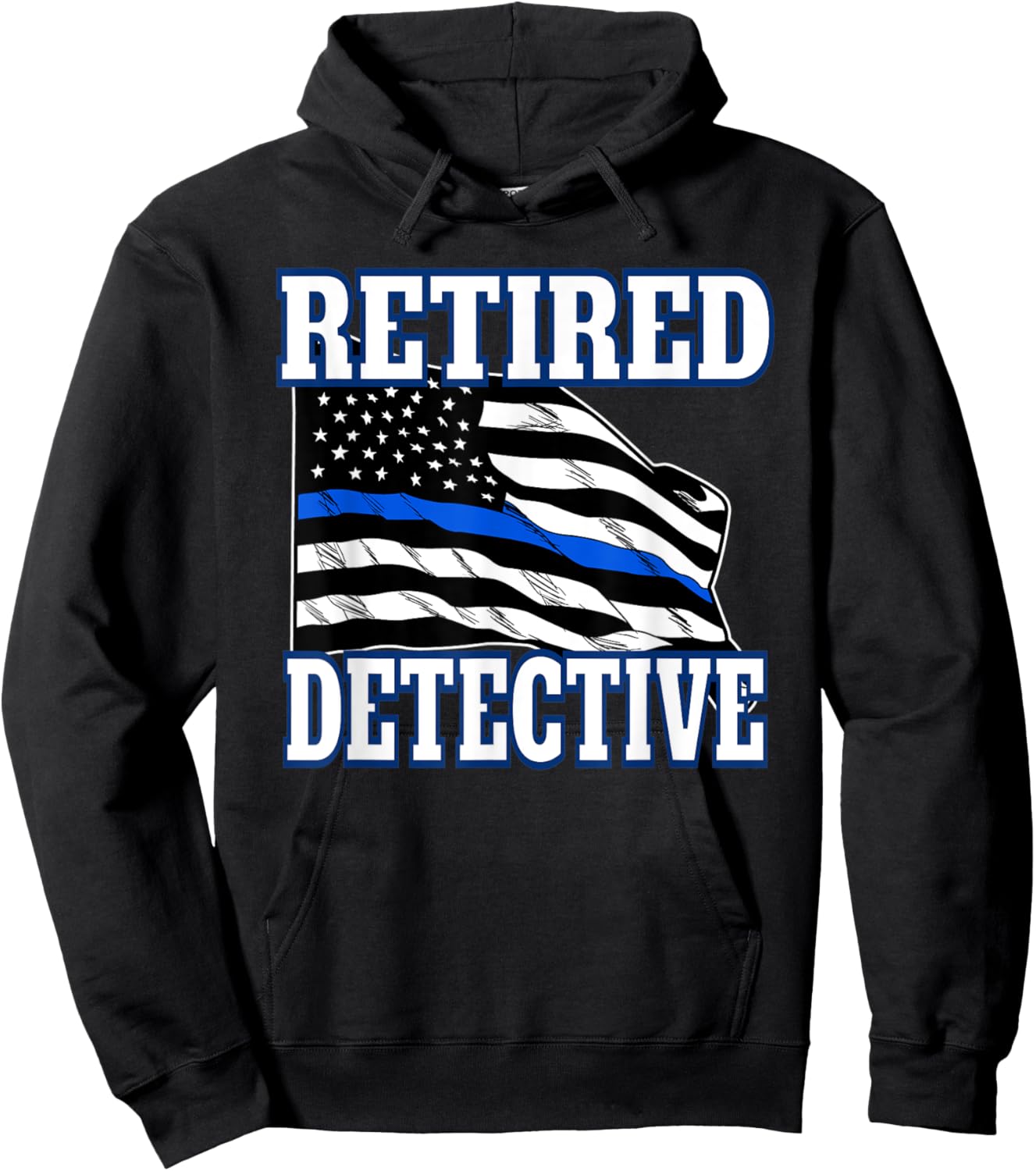 Retired Detective Police Officer Retirement Hoodie - Hoodie | Black