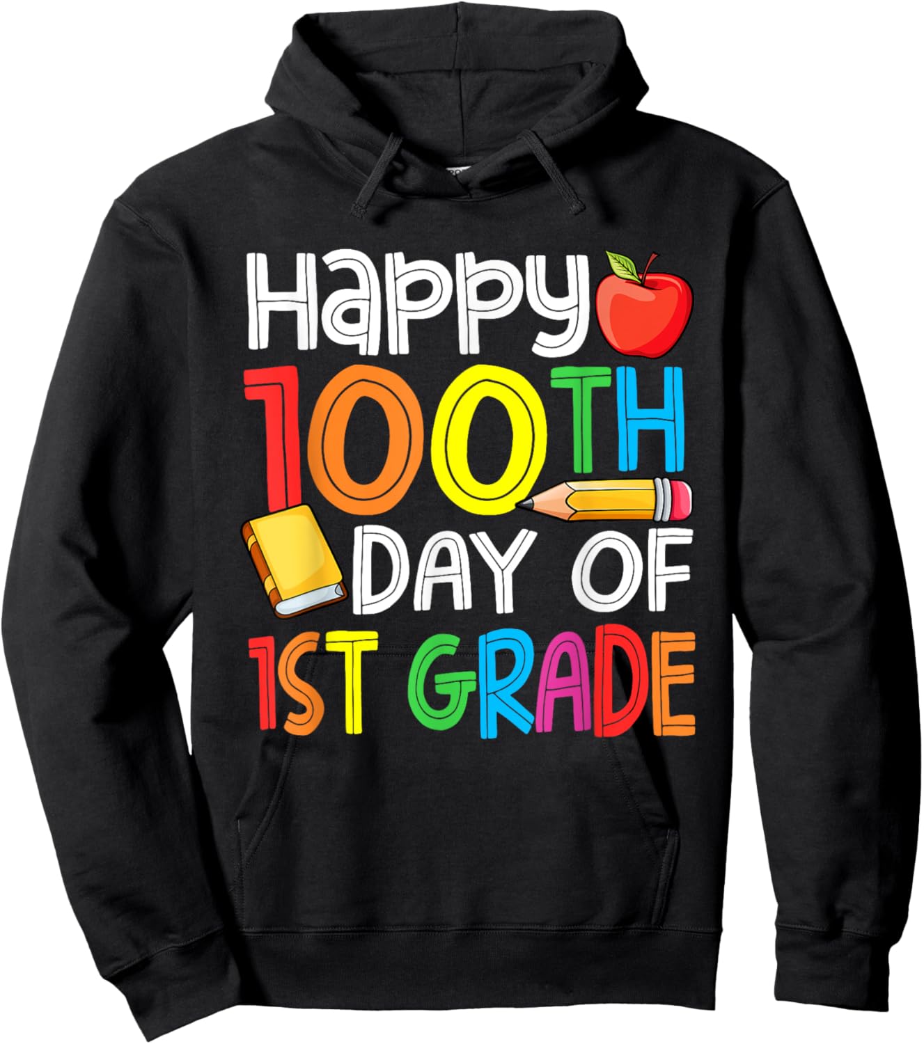 100 Days Smarter First Grade 100th Day Of School 1st Grade Hoodie - Hoodie | Black