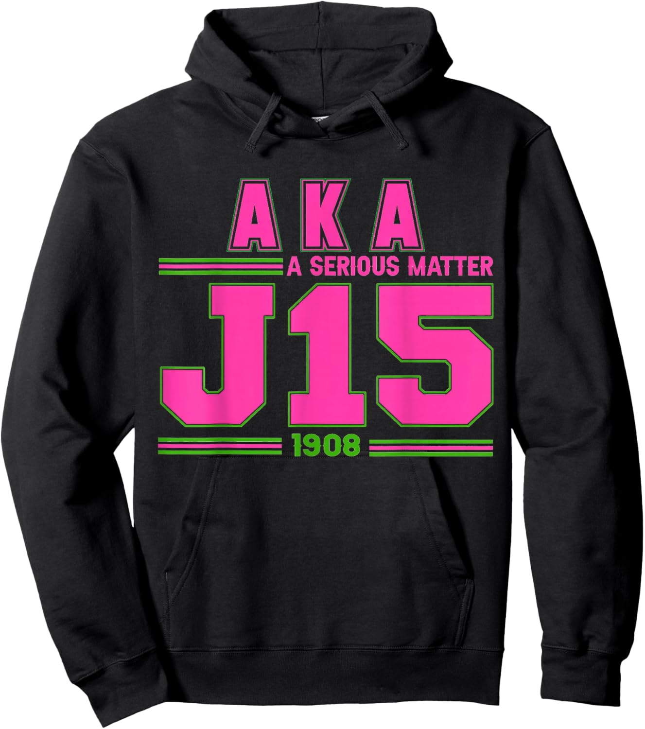 A Serious Matter J15 Founder's Day Pink And Green AKA Hoodie - Hoodie | Black