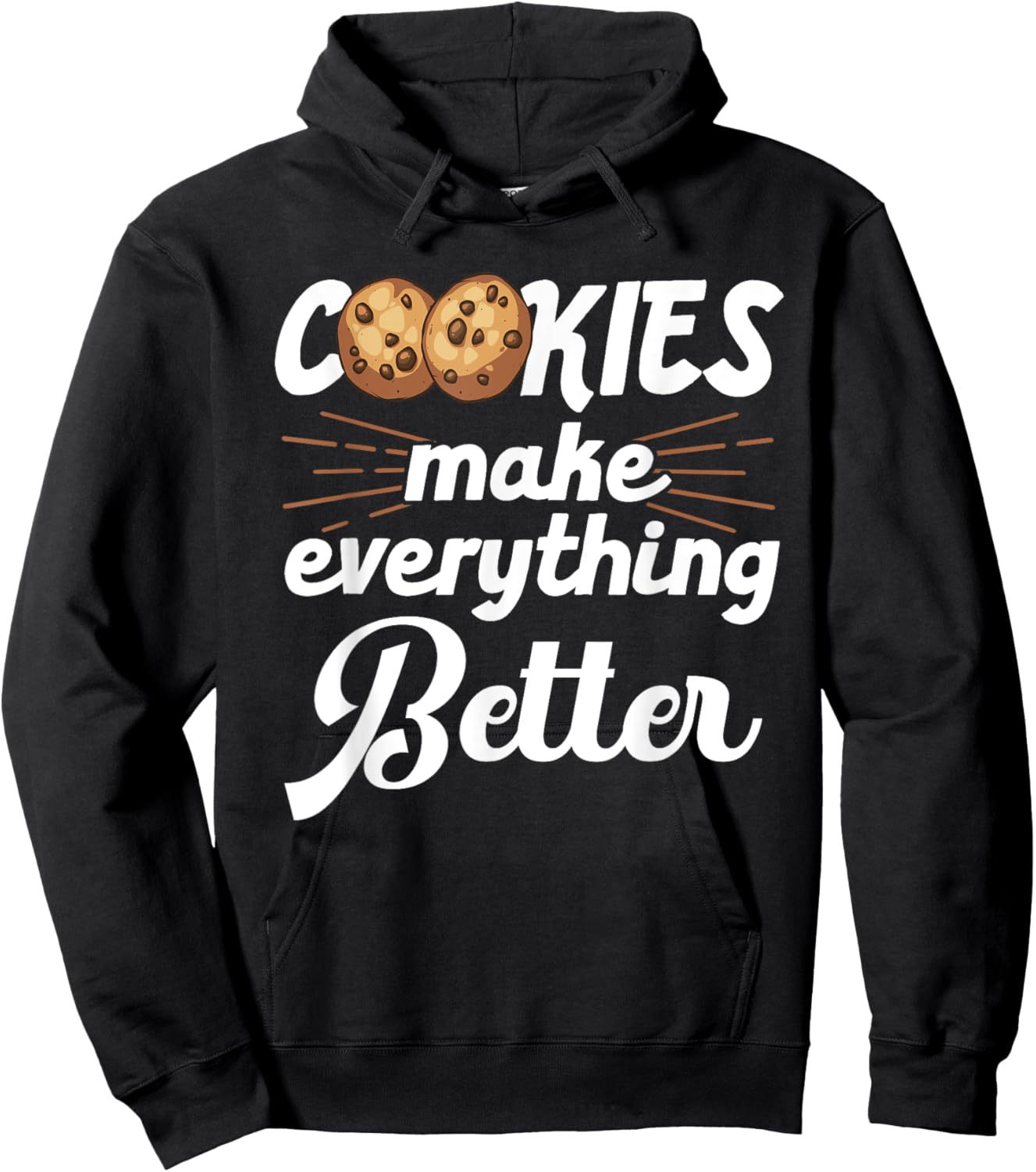 Funny Cookie Lover Art For Kids Men Women Pastry Chef Bakers Hoodie - Hoodie | Black