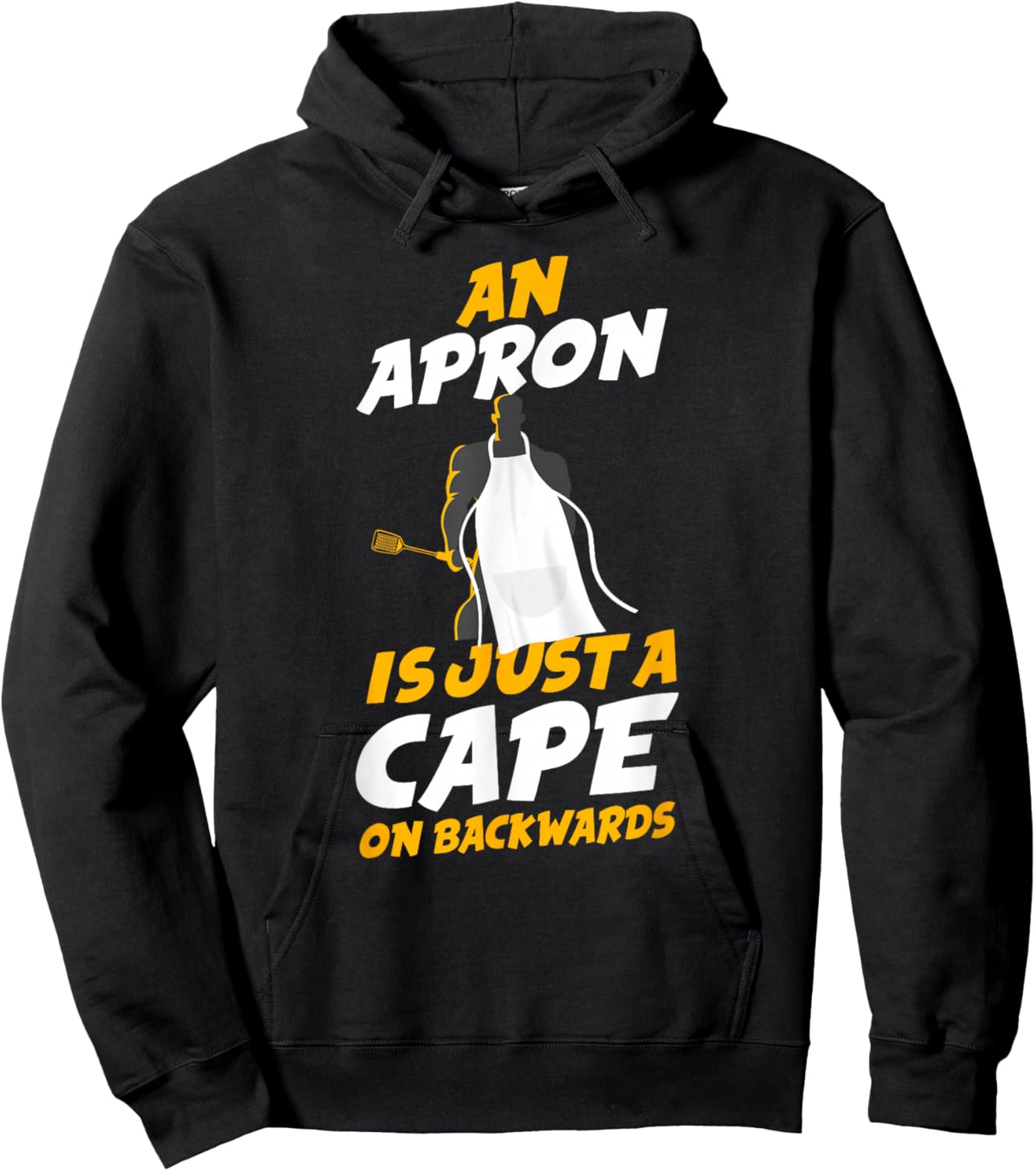 Cooking Cook Apron Superhero Kitchen Chef Hoodie - Hoodie | Black