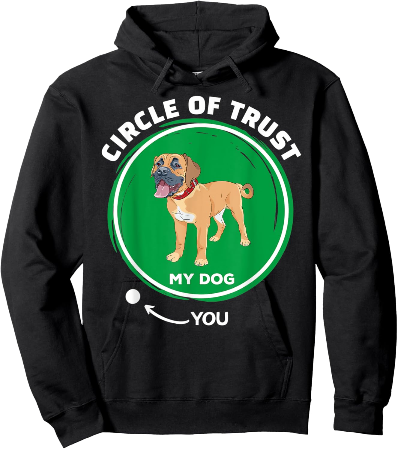 Boerboel Circle of Trust Funny Pet Dog Dad Mom Men Women Kids Hoodie - Hoodie | Black
