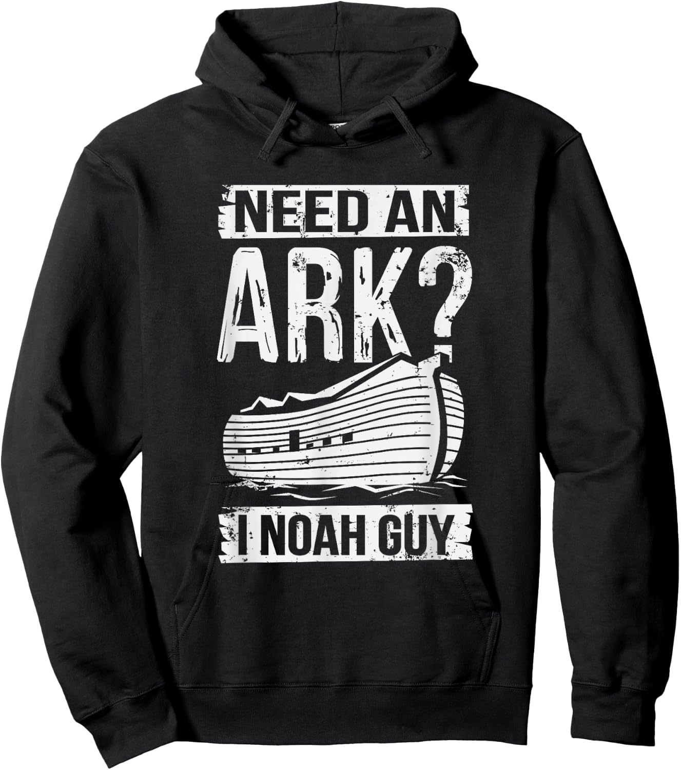 Need An Ark I Noah Guy Funny Christian Religious Education Hoodie - Hoodie | Black