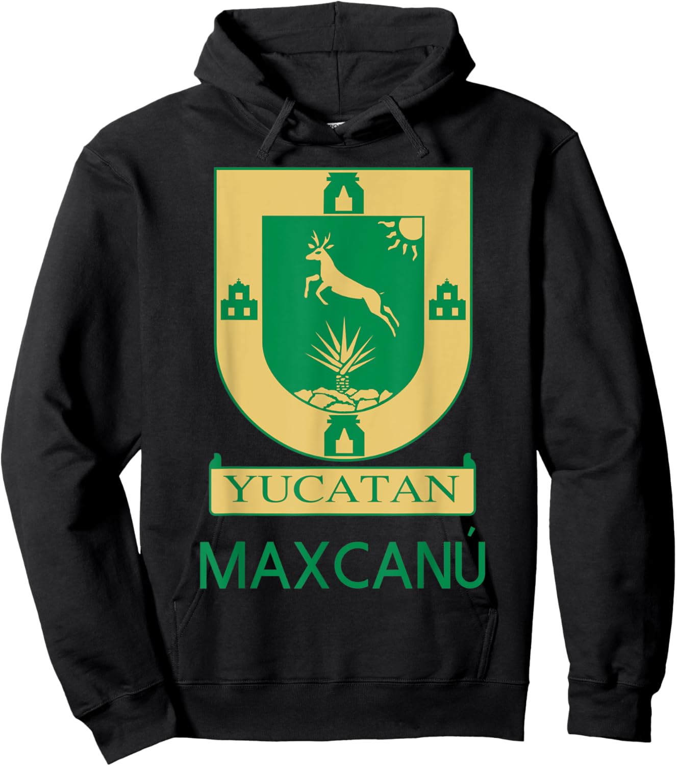 Maxcanu Yucatan Estado De Mexico Escudo Eagle Aguila Hoodie - Hoodie | Black
