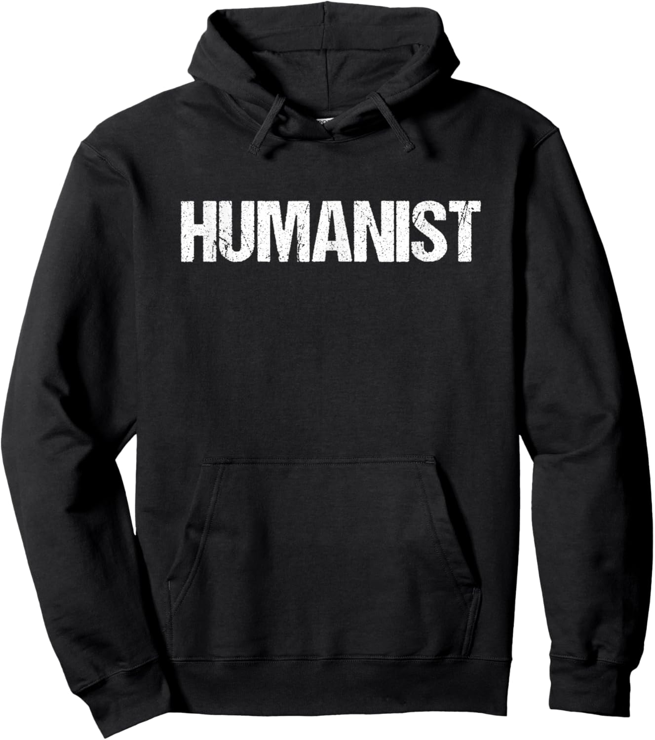 Humanist Simple Title Hoodie - Hoodie | Black
