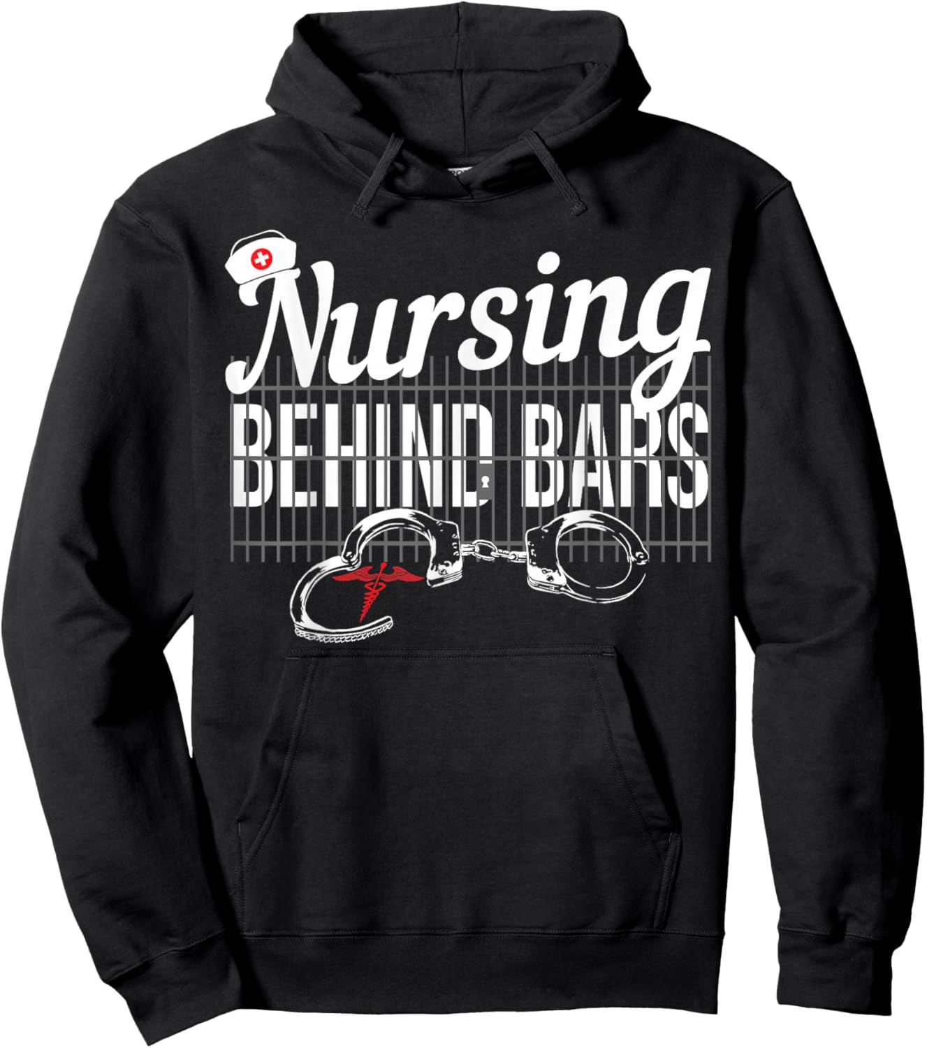 Nursing Behind Bars Correctional Jail Men Women Hoodie - Hoodie | Black