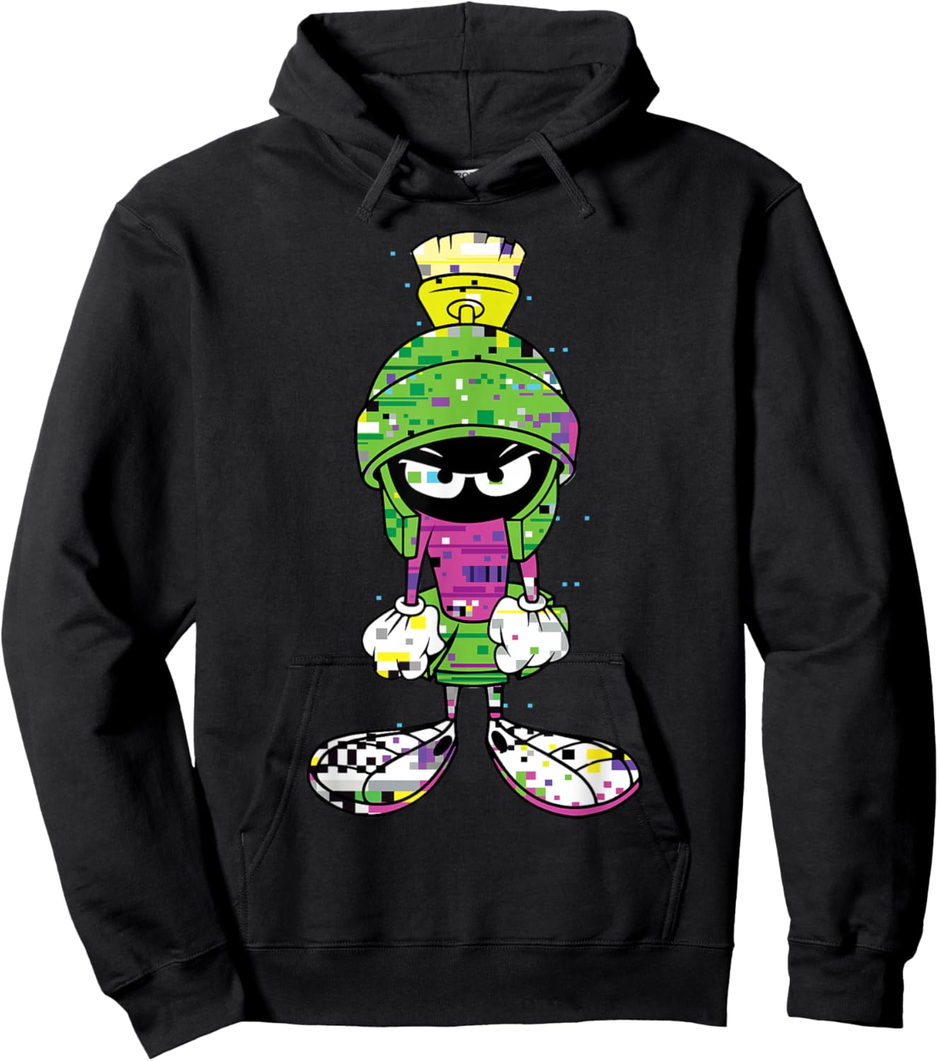 Marvin The Martian Glitch Hoodie - Hoodie | Black