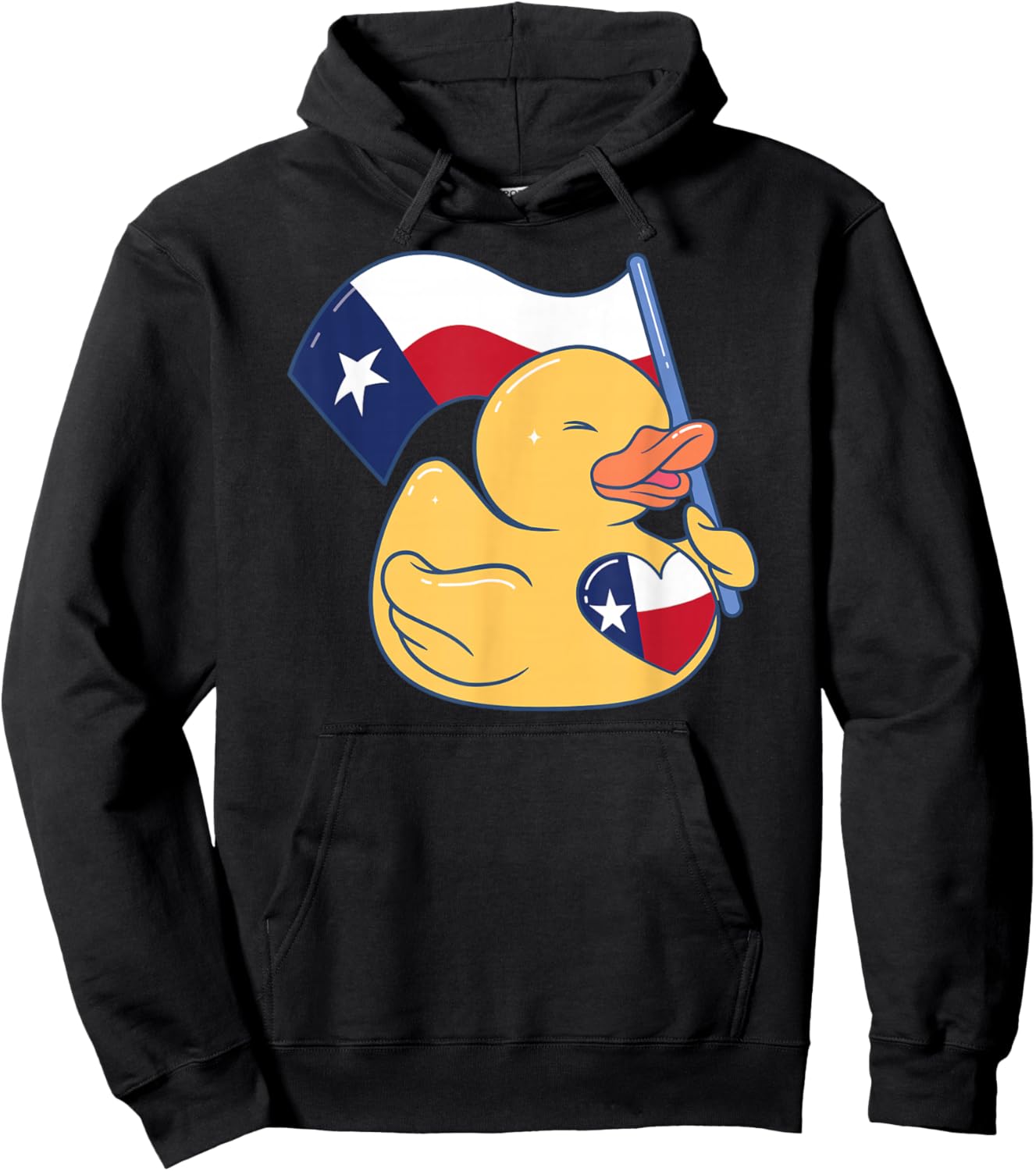 Easily Distracted By Ducks Texas Flag Bird Dallas Austin Tx Hoodie - Hoodie | Black