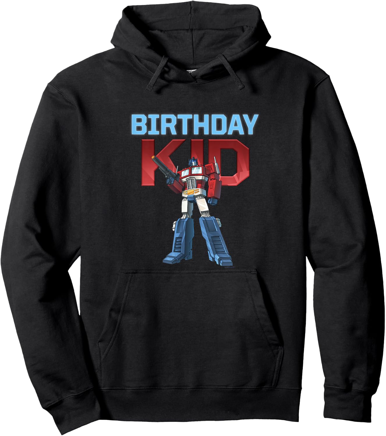 Transformers Birthday Kid Optimus Prime Battle Mood Hoodie - Hoodie | Black