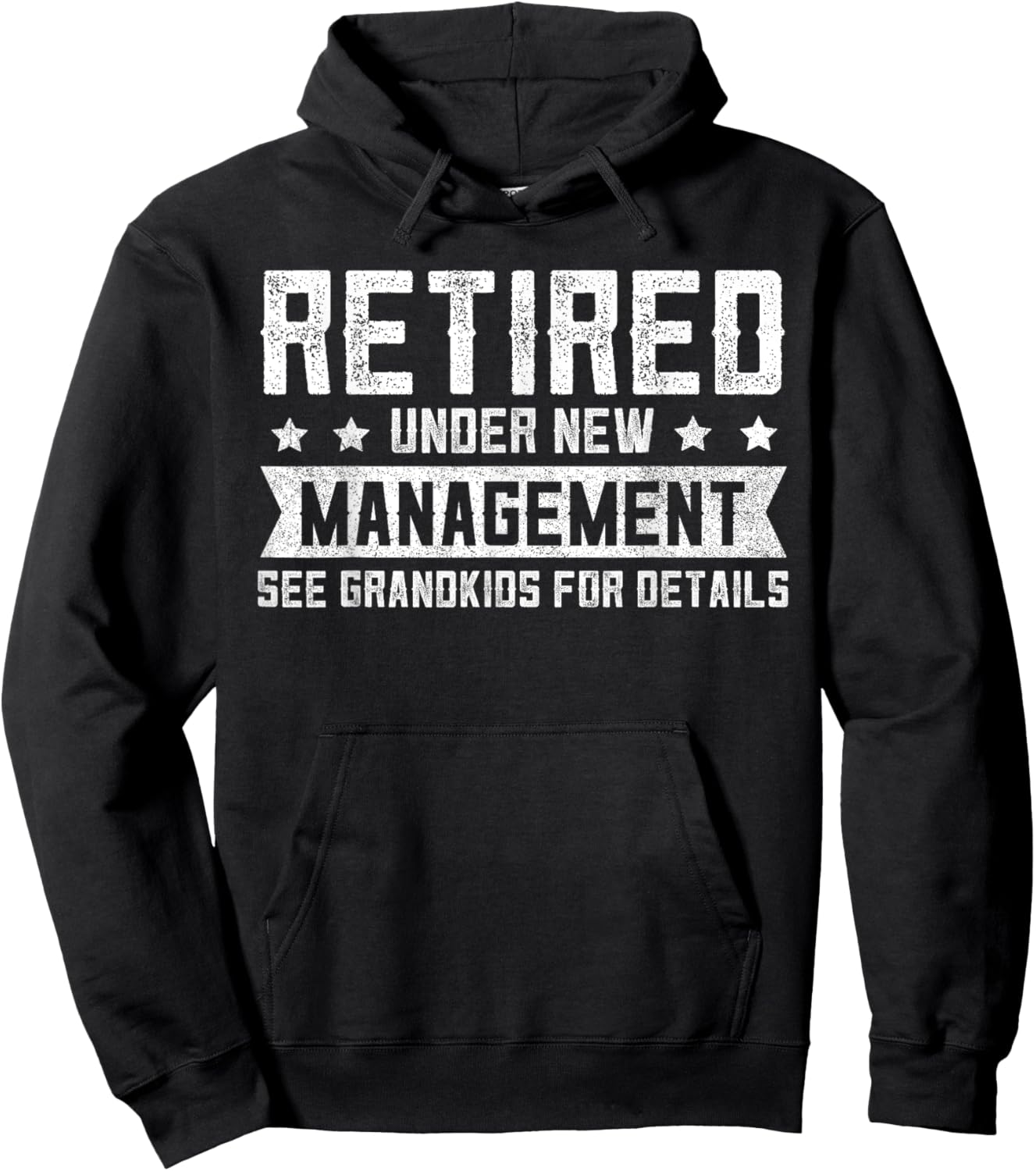 Retired Grandpa Shirts, Funny Fathers Day Retirement Hoodie - Hoodie | Black