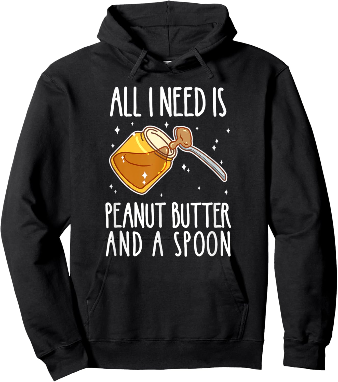 Funny Top Peanut Butter Crunchy PBJ Loves Halloween Hoodie - Hoodie | Black