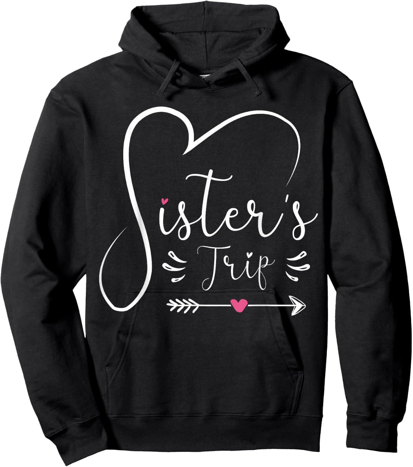 Sisters Trip 2024 Shirt Girls Road Trip 2024 Vacation Lovers Hoodie - Hoodie | Black