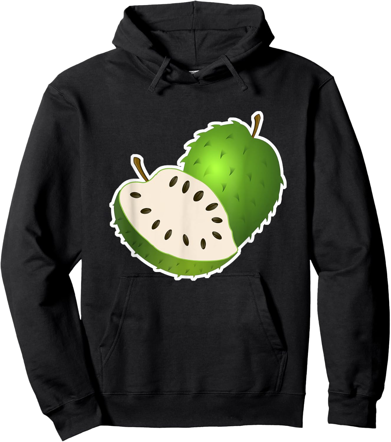 Soursop Guanabana Fruit Veggie Hoodie - Hoodie | Black
