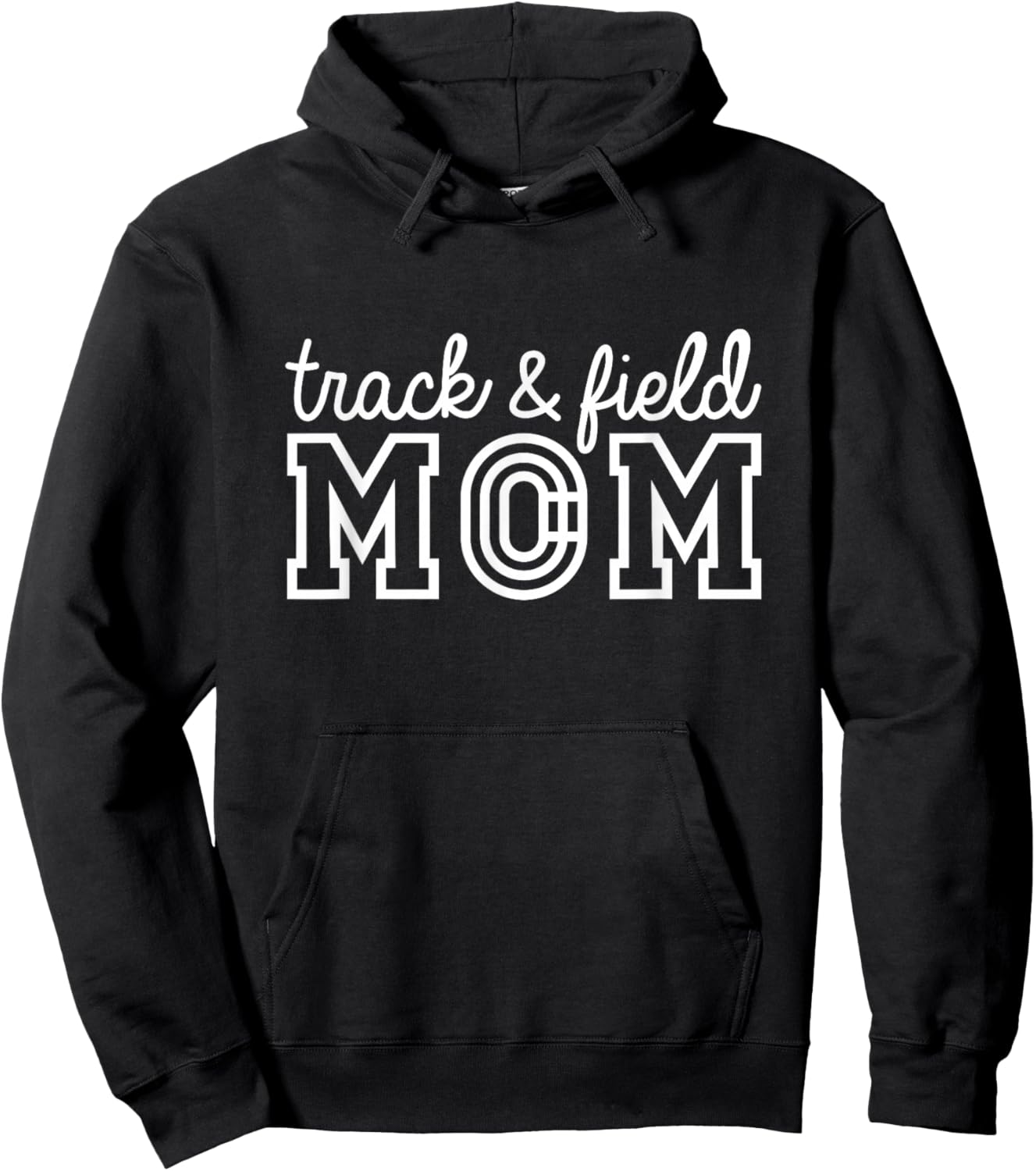 Track Mom Track And Field Mom Runner Running Mama Mother Hoodie - Hoodie | Black