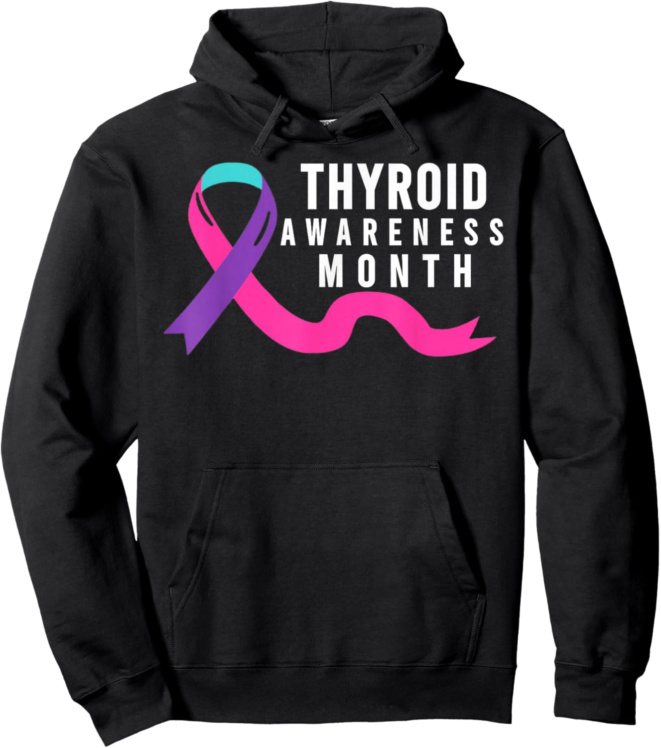January is Thyroid Awareness Month - Thyroid Awareness Month Hoodie - Hoodie | Black