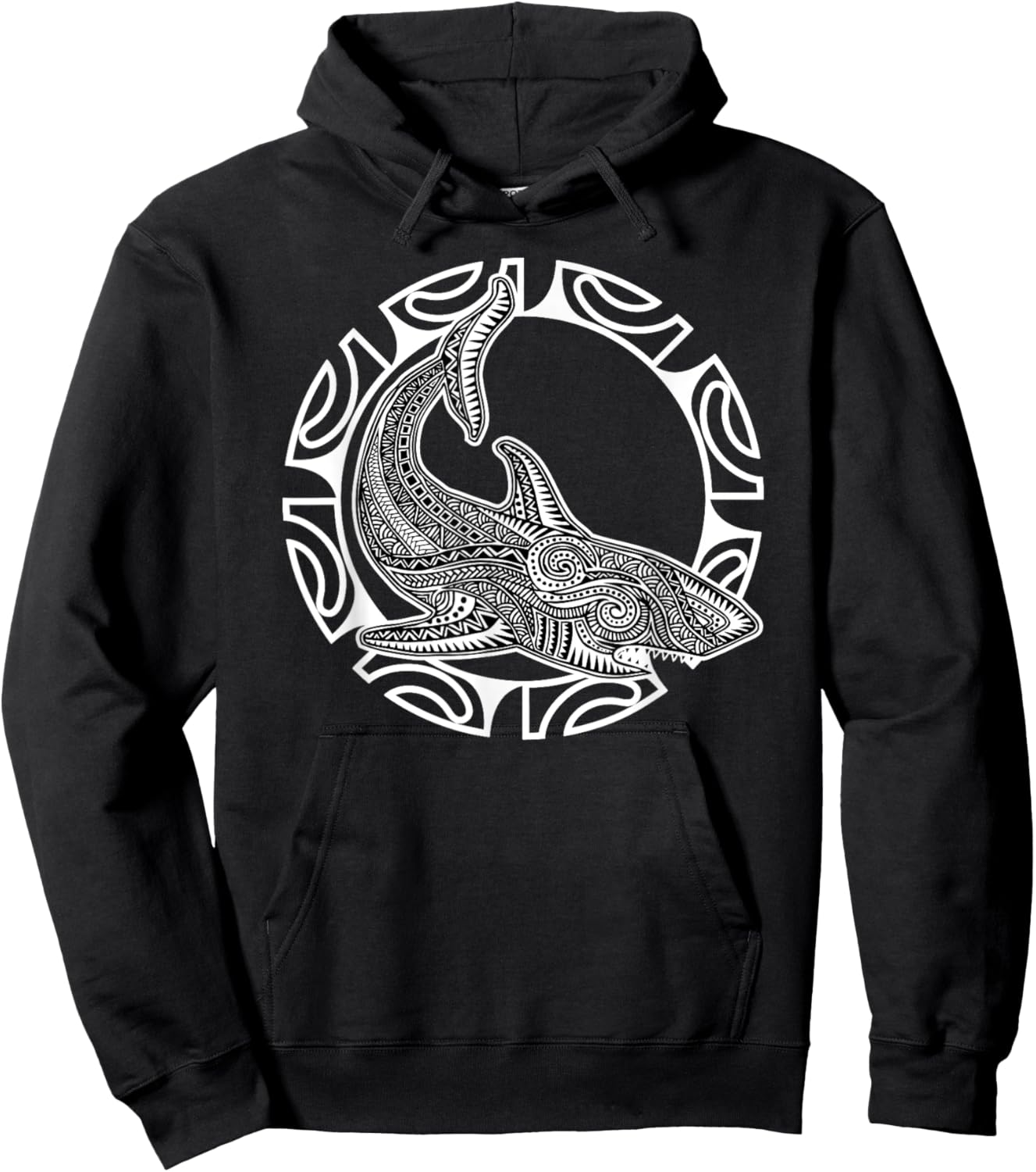 Shark Culture Symbol Haka Maori Dance New Zealand Hoodie - Hoodie | Black