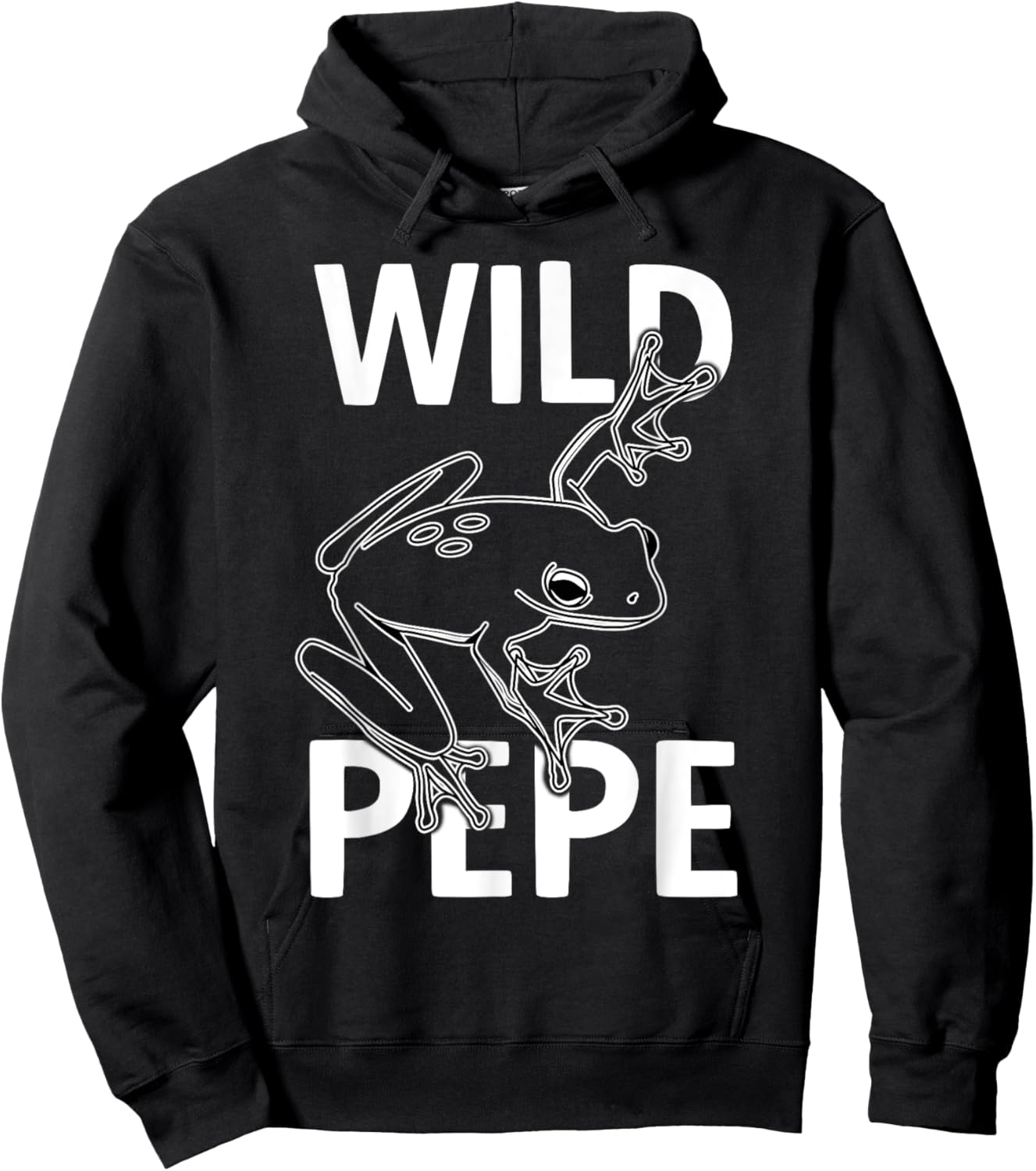 Wild Rainforest Frog Pepe in the wild Hoodie - Hoodie | Black