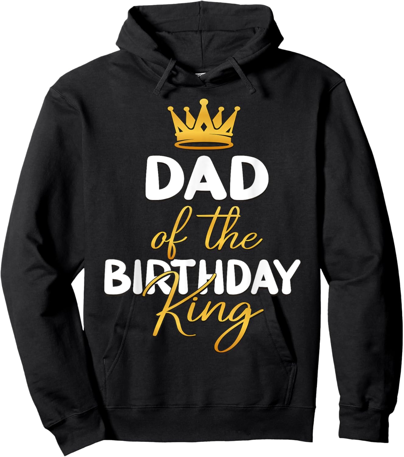 Dad Of The Birthday King Boy Bday Party Idea Hoodie - Hoodie | Black