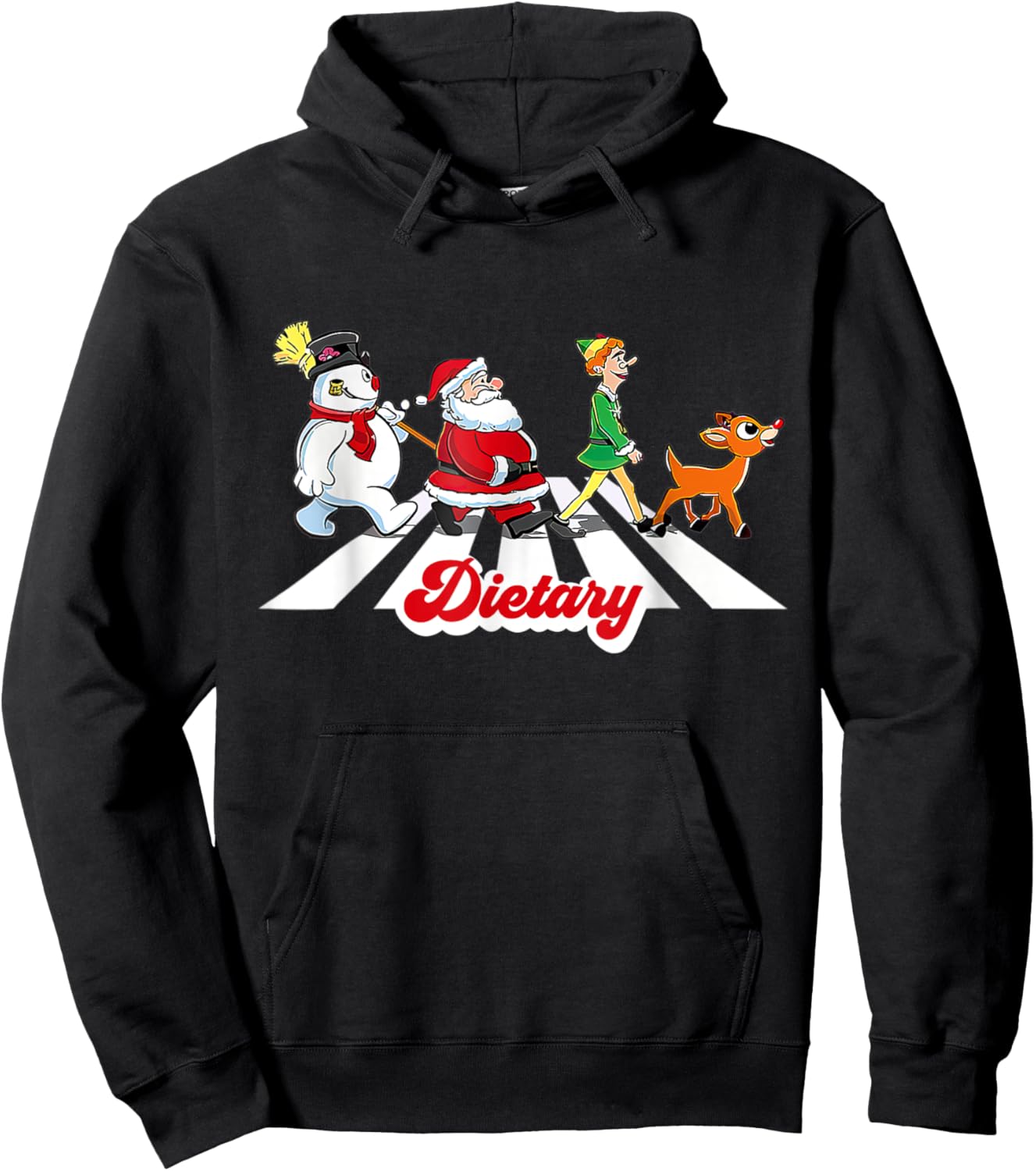 Dietary Nurse Claus Christmas Funny Nursing Dietary Crew ELF Hoodie - Hoodie | Black
