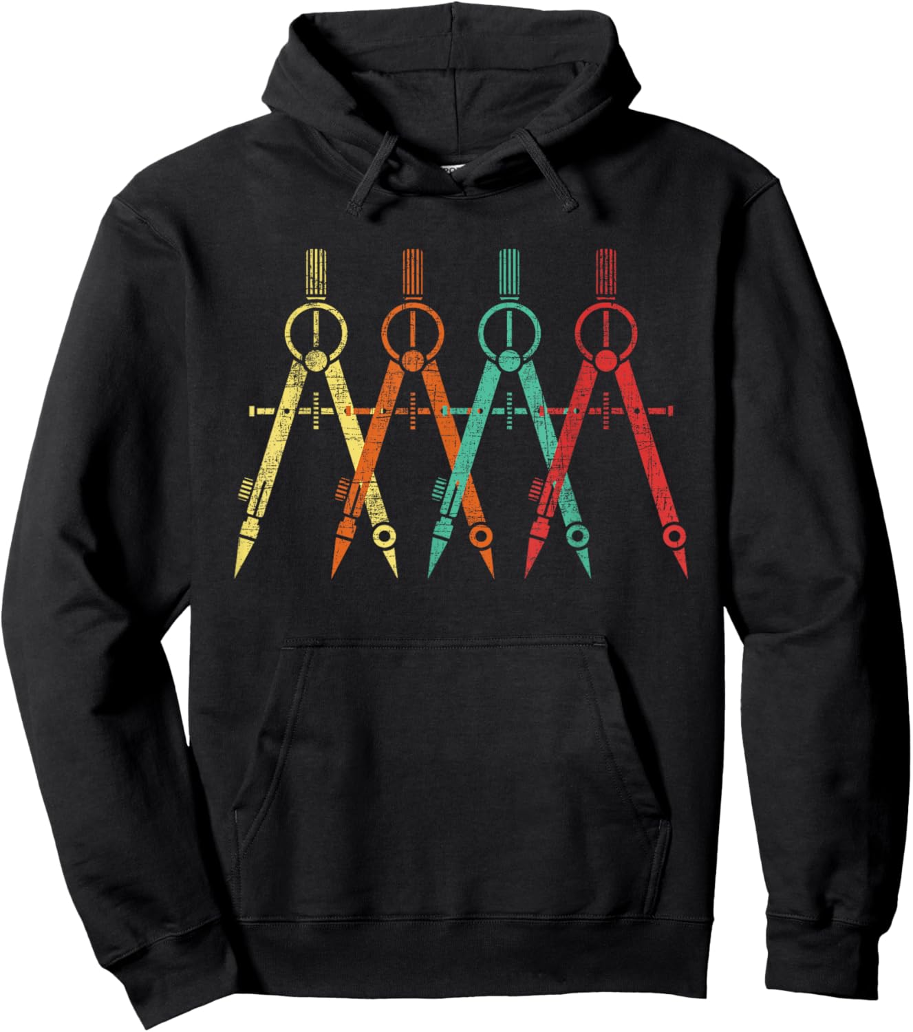 Funny Architect Shirts Architect Protractor - Architecture Art Architectural Design Hoodie - Hoodie | Black