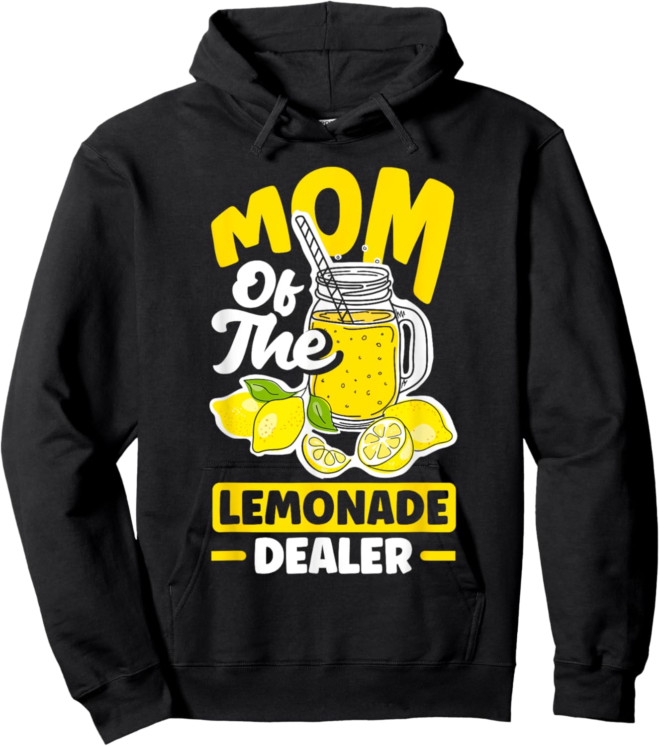 Lemonade Stand Juice Store Mom Of The Lemonade Dealer Funny Hoodie - Hoodie | Black