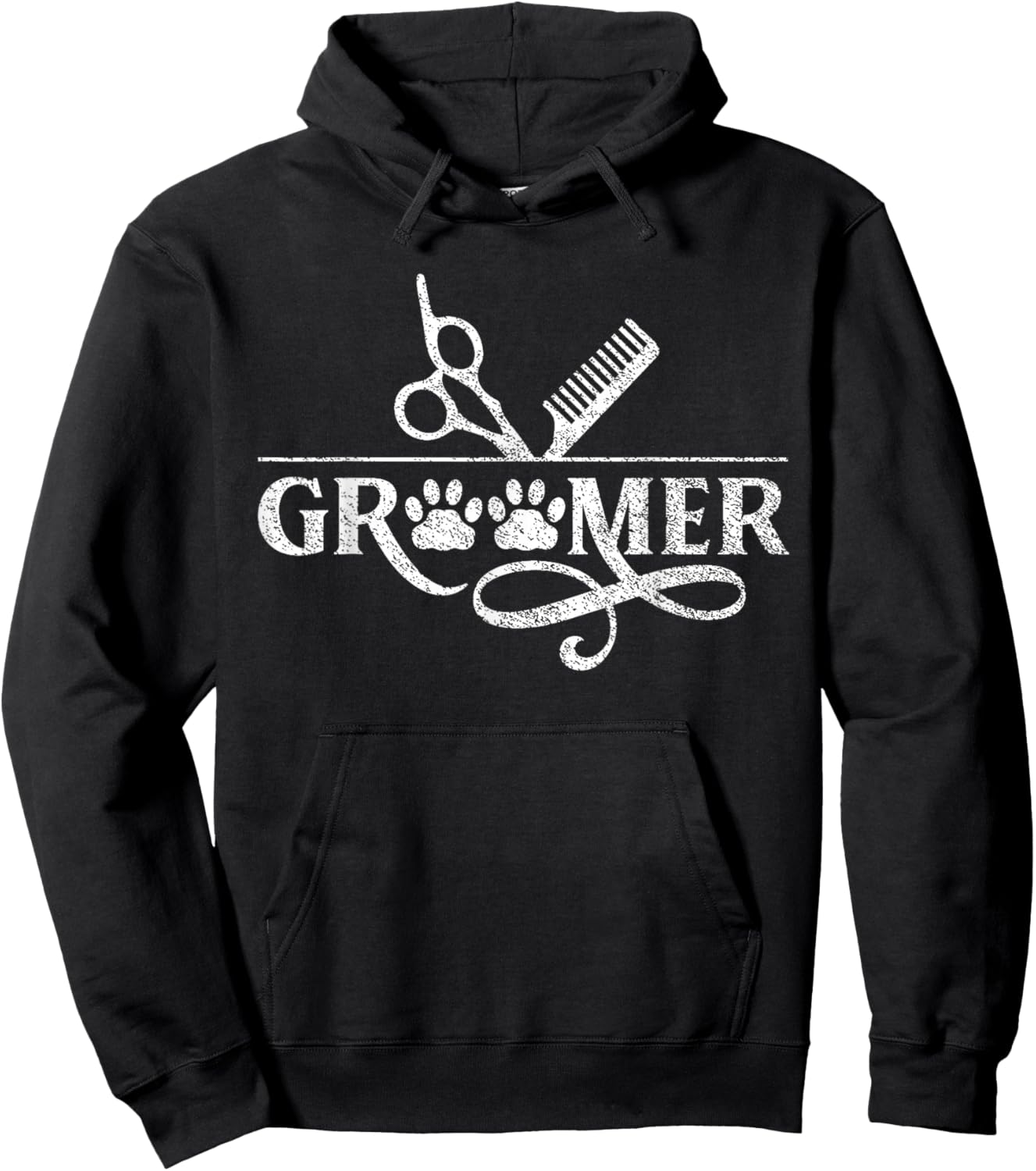 Groomer Salon Grooming Dog Animal Hoodie - Hoodie | Black
