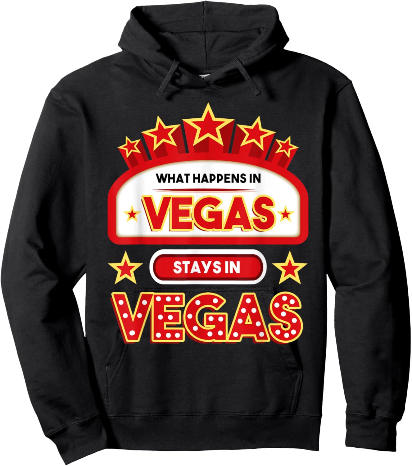 What Happens In Vegas Stays In Vegas Vacation Hoodie - Hoodie | Black