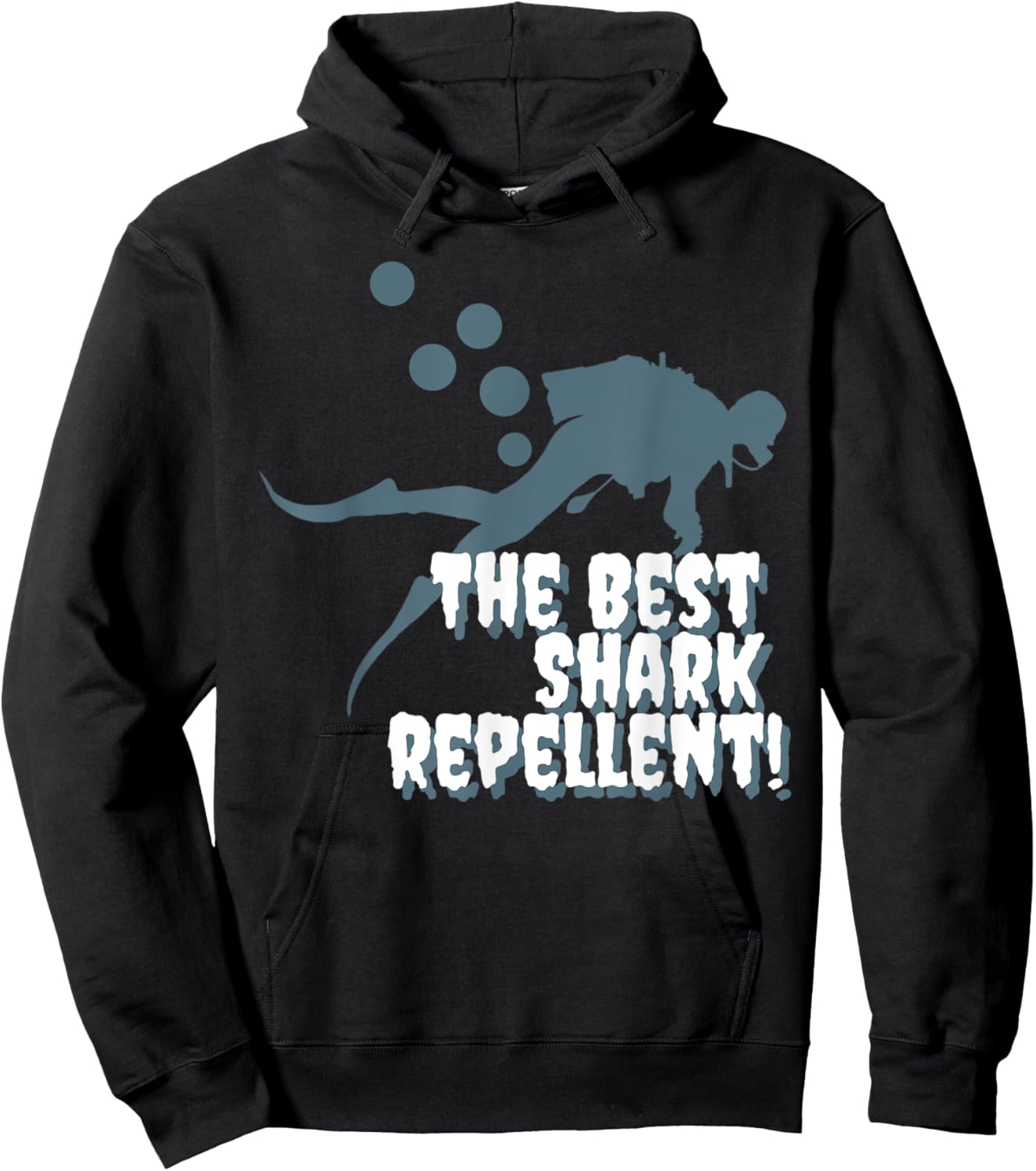 Diver Fart Bubbles Best Shark Repellent Hoodie - Hoodie | Black