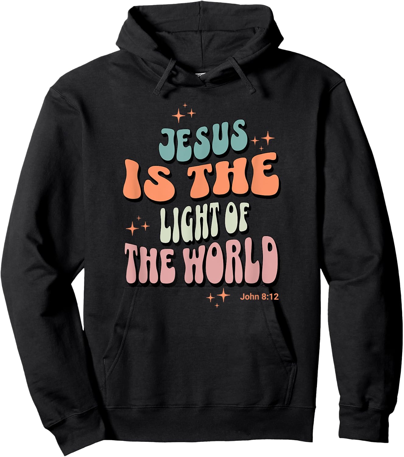 Jesus is the Light of the World John 8:12 Hoodie - Hoodie | Black