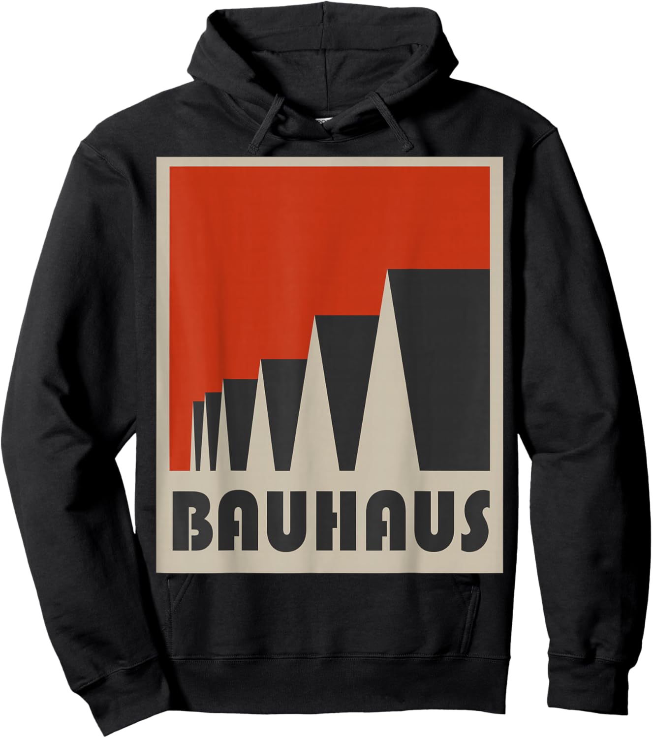 Bauhaus Beach Surf Retro 1960's California Cool Surfing Hoodie - Hoodie | Black