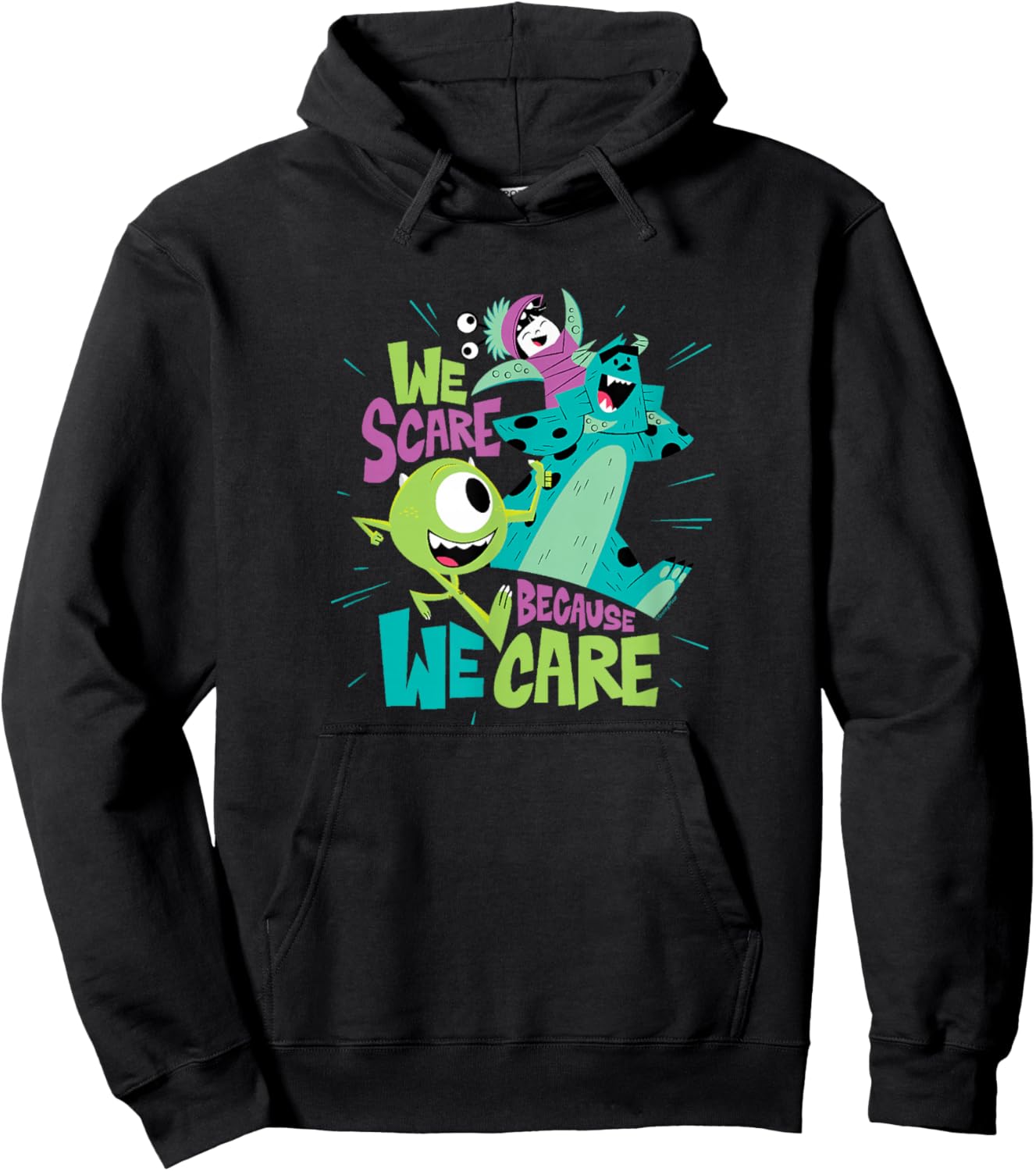 Disney Pixar: Monsters, Inc. - We Scare Because We Care Hoodie - Hoodie | Black