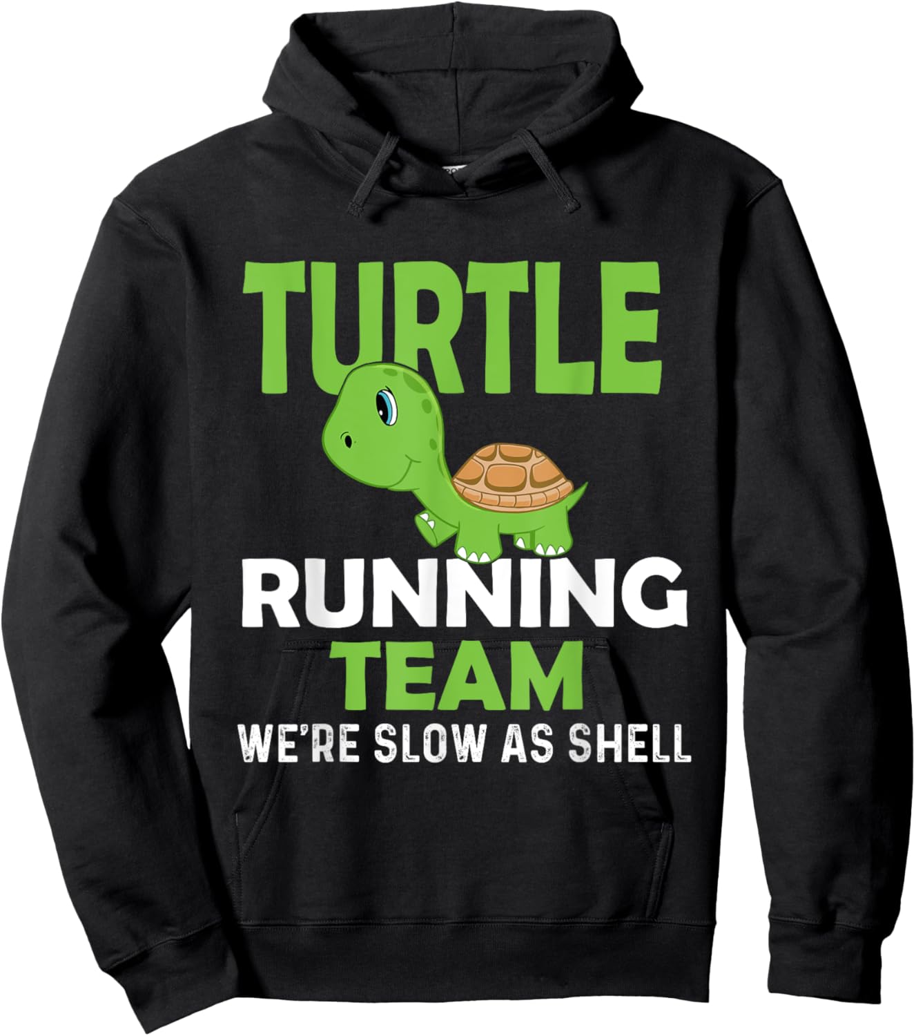 Turtle Running Team We're Slow As Shell - Marathon Runner Hoodie - Hoodie | Black