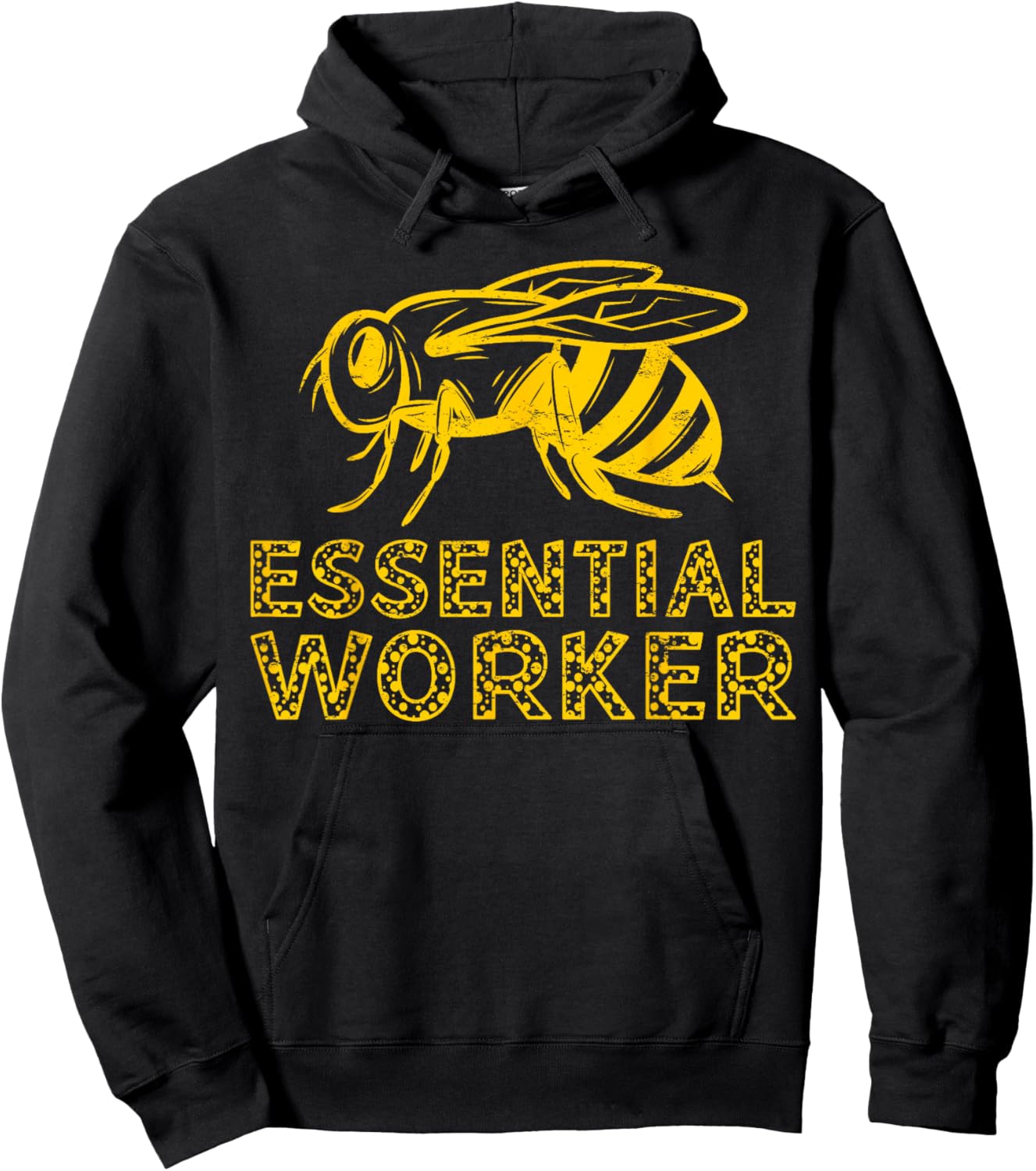 Essential Worker Bee Lover Honey Beekeeper Hoodie - Hoodie | Black
