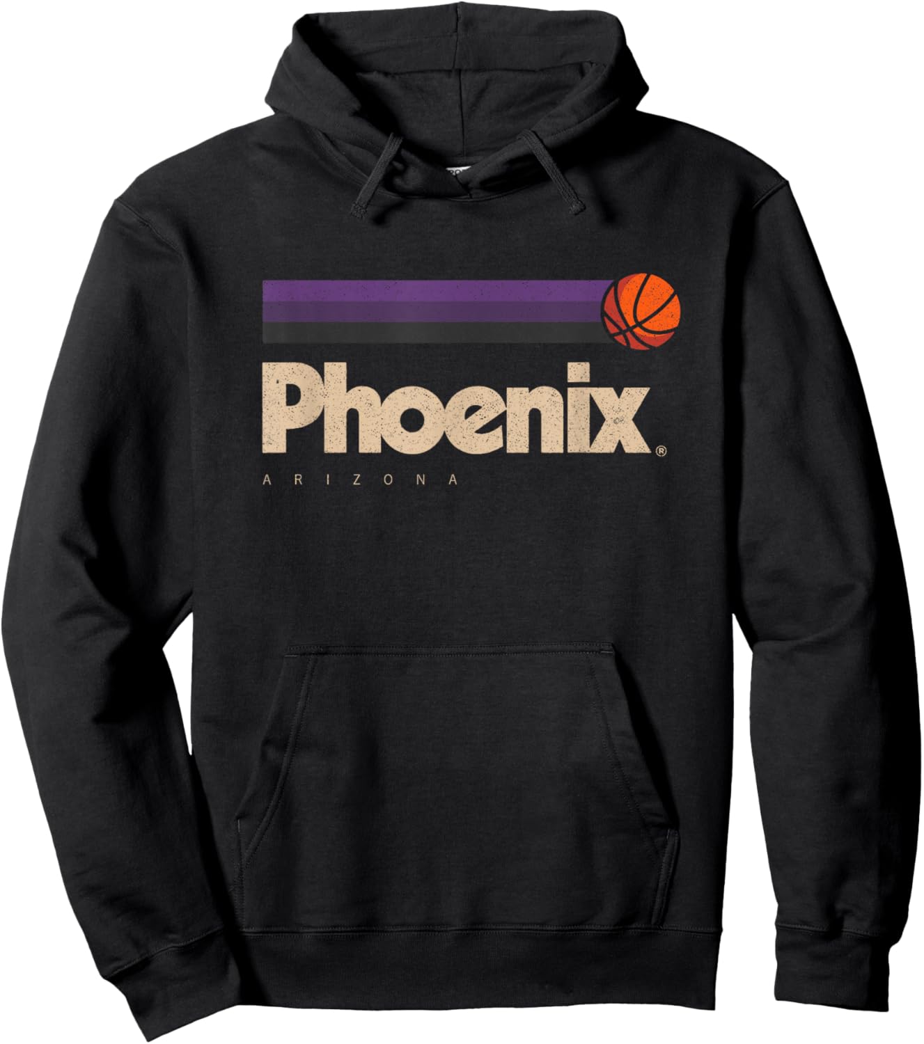 Phoenix Basketball B-Ball City Arizona Retro Phoenix Hoodie - Hoodie | Black