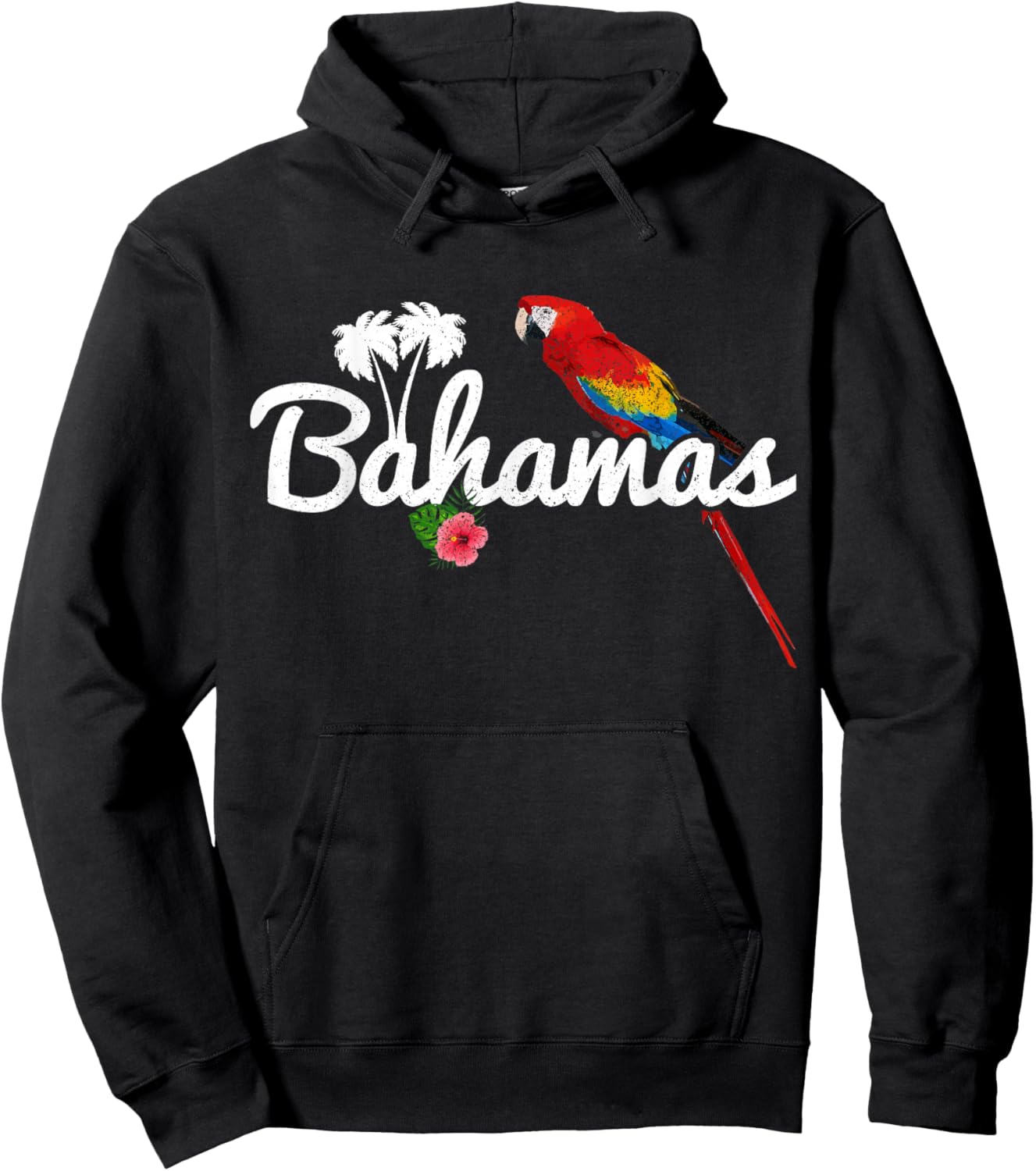 Bahamas Parrot Caribbean Souvenir Hoodie - Hoodie | Black