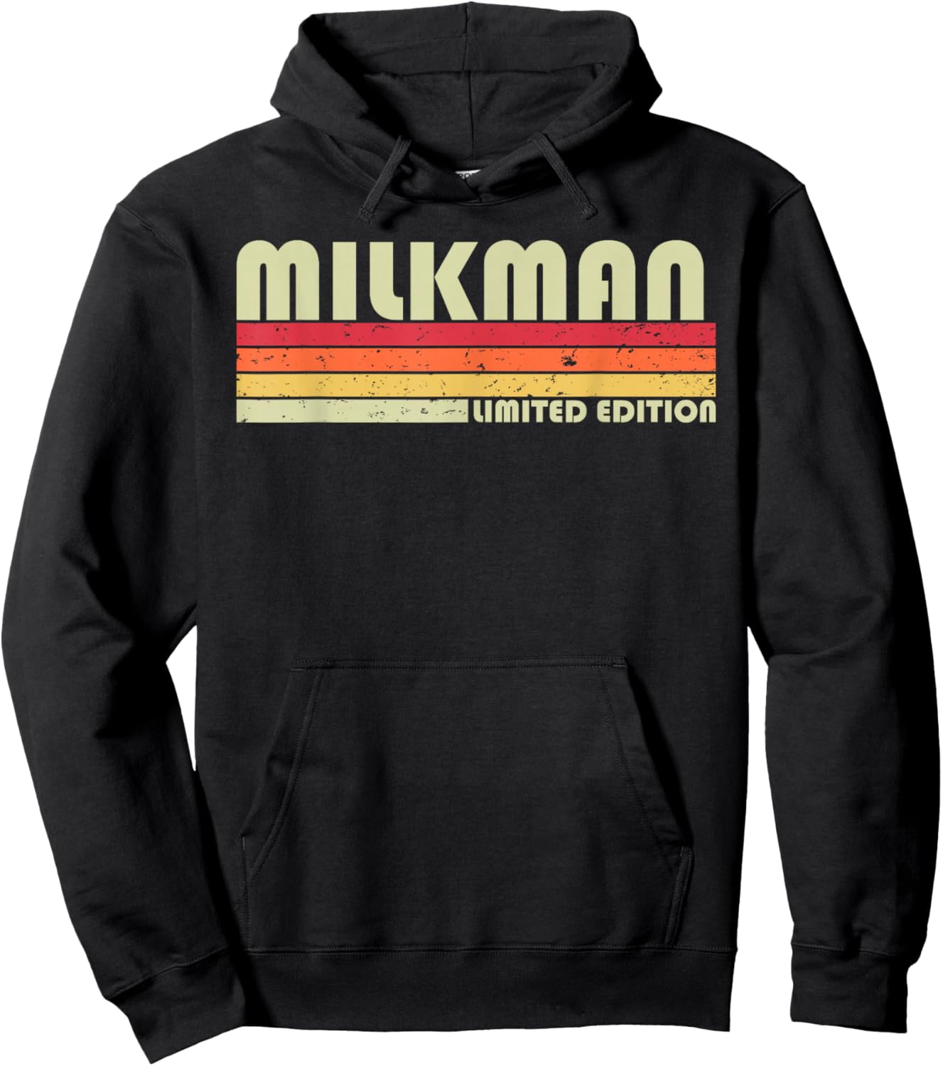 MILKMAN Funny Job Title Profession Birthday Worker Idea Hoodie - Hoodie | Black